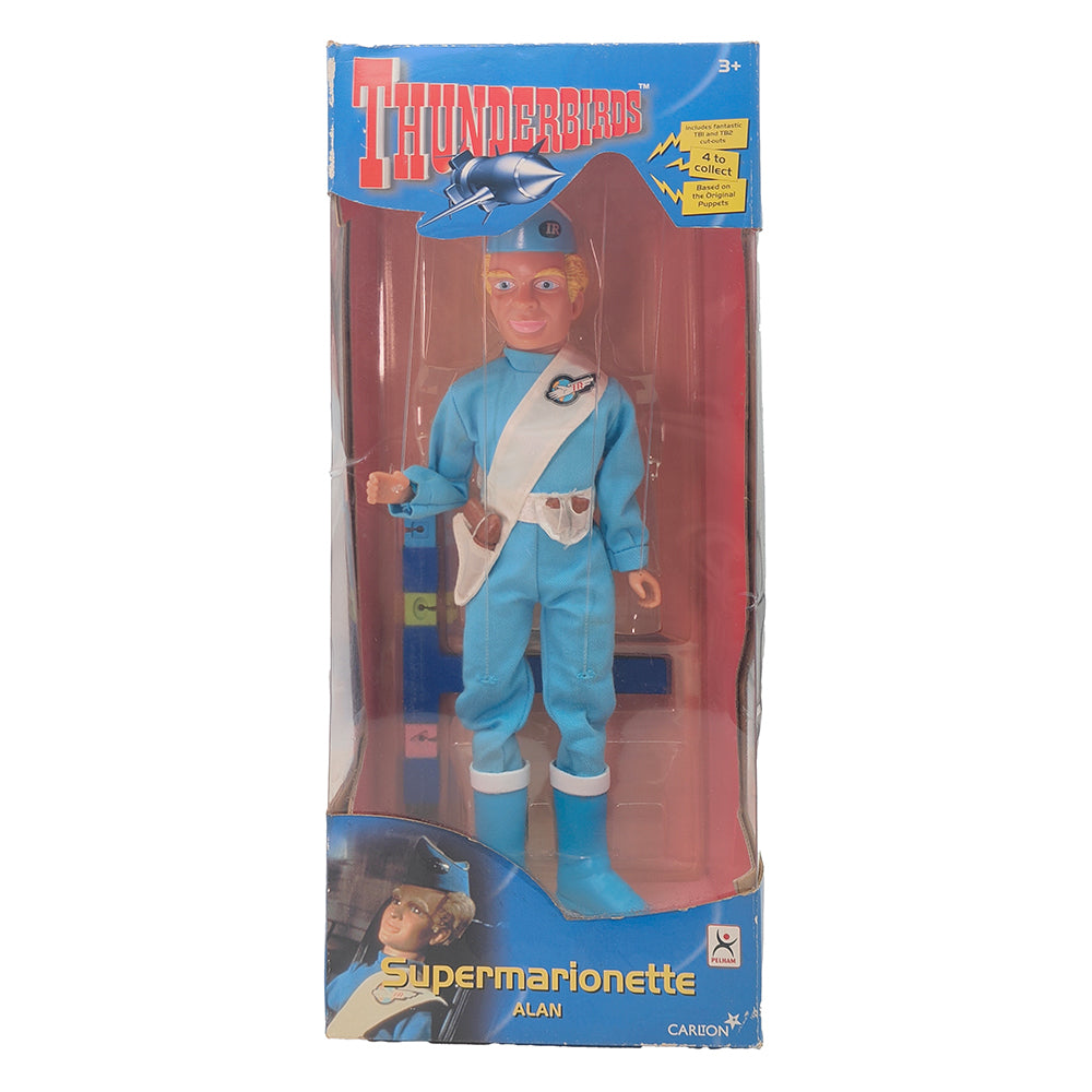 Thunderbirds Alan Tracy 30 cm Supermarionette Thunderbirds Puppet 2001 Pelham Carlton Gerry Anderson – Thunderbirds, Vintage Brands, 30 cm, 2001, pre-owned collector piece, Uncanny Collectibles Dublin Ireland