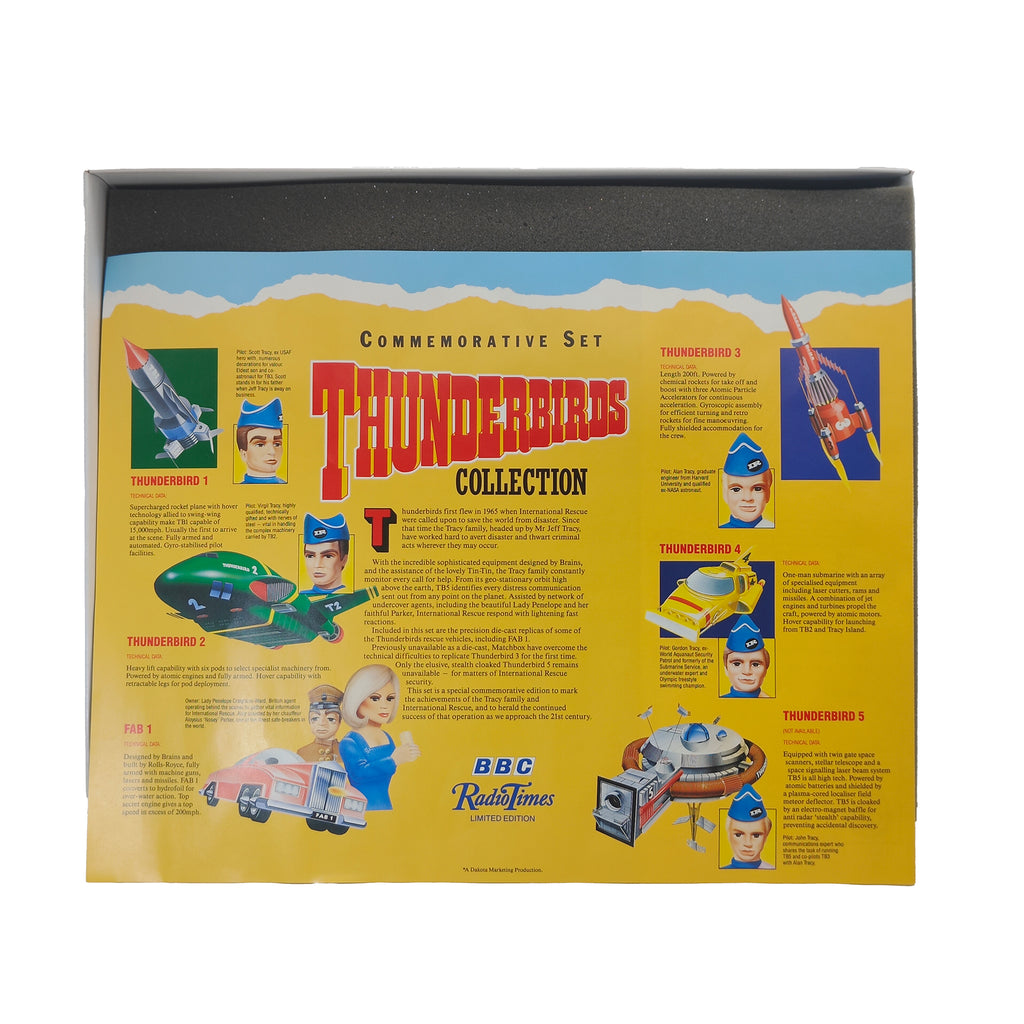Thunderbirds Commemorative Set Matchbox BBC Radio Times Limited Edition Boxed