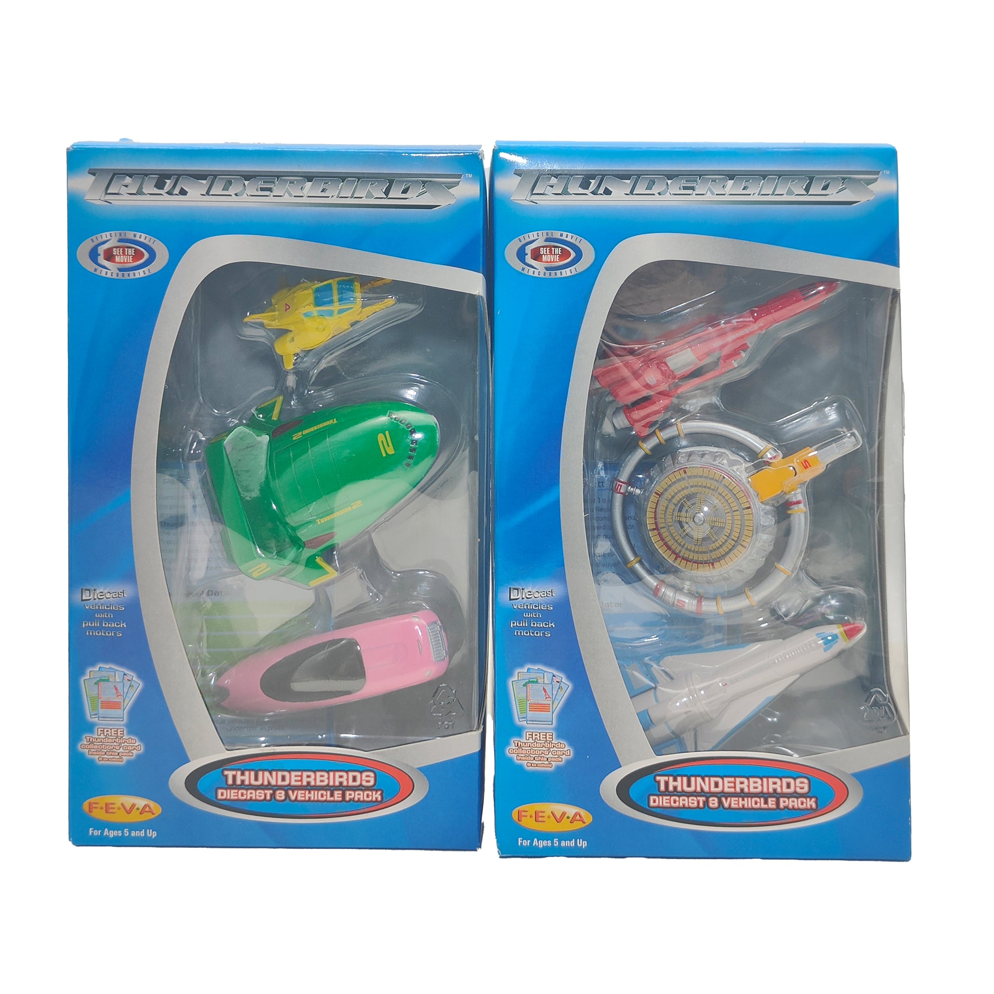 Thunderbirds Diecast 3 Vehicle Pack Feva 2004 Bundle