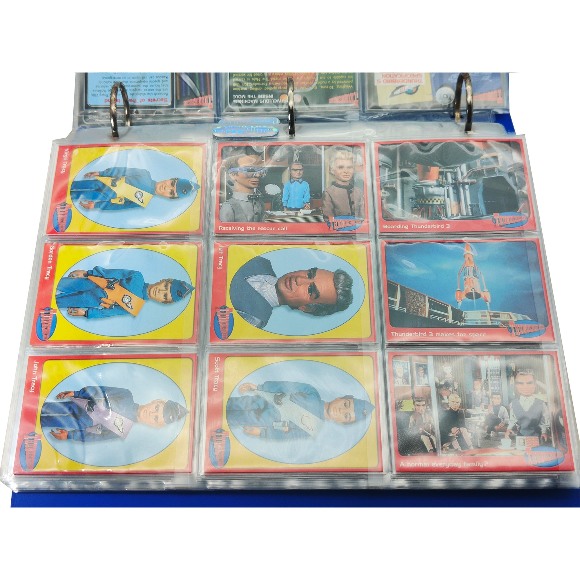 Thunderbirds Premium Trading Cards Binder & 114 Cards 2001 CardsInc