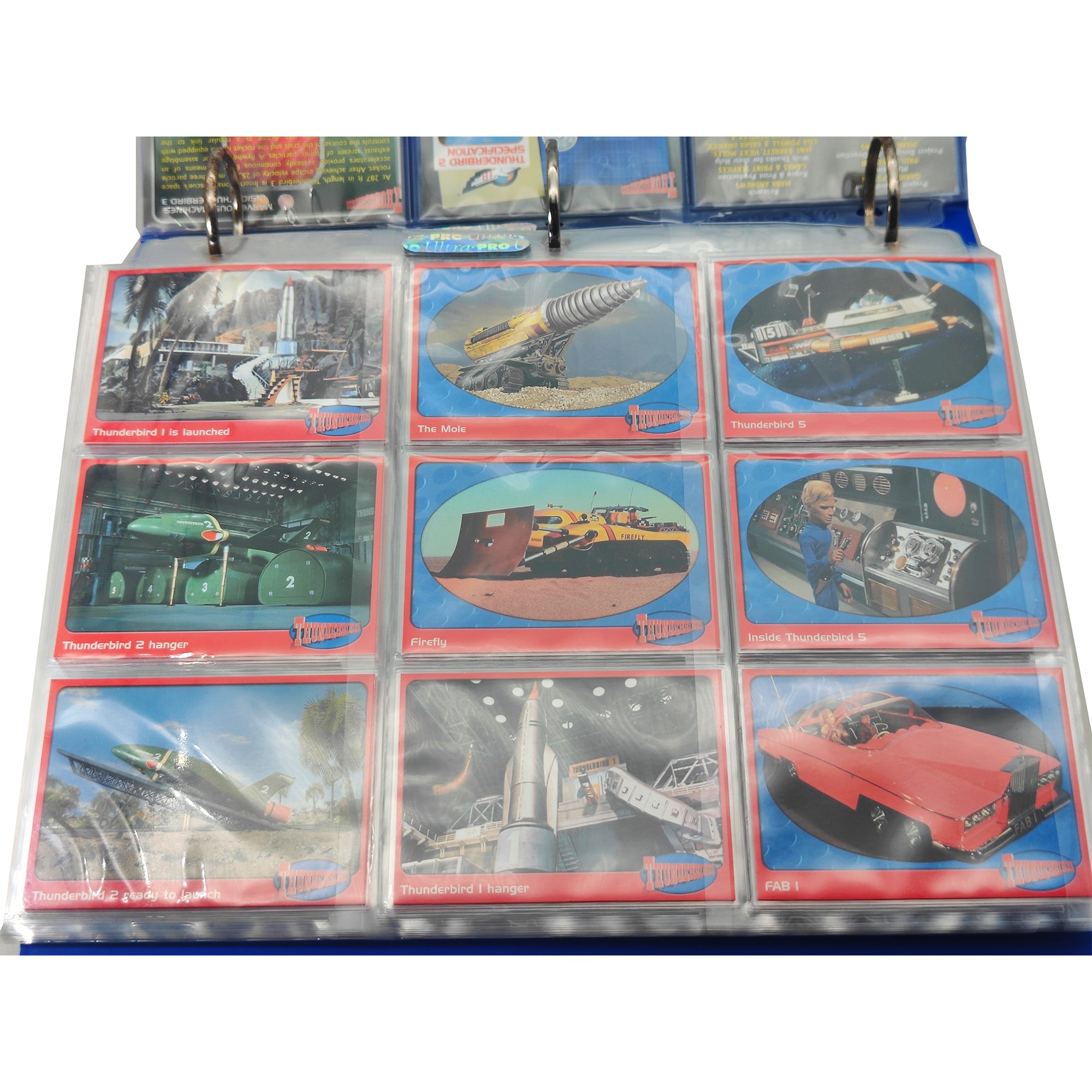 Thunderbirds Premium Trading Cards Binder & 114 Cards 2001 CardsInc