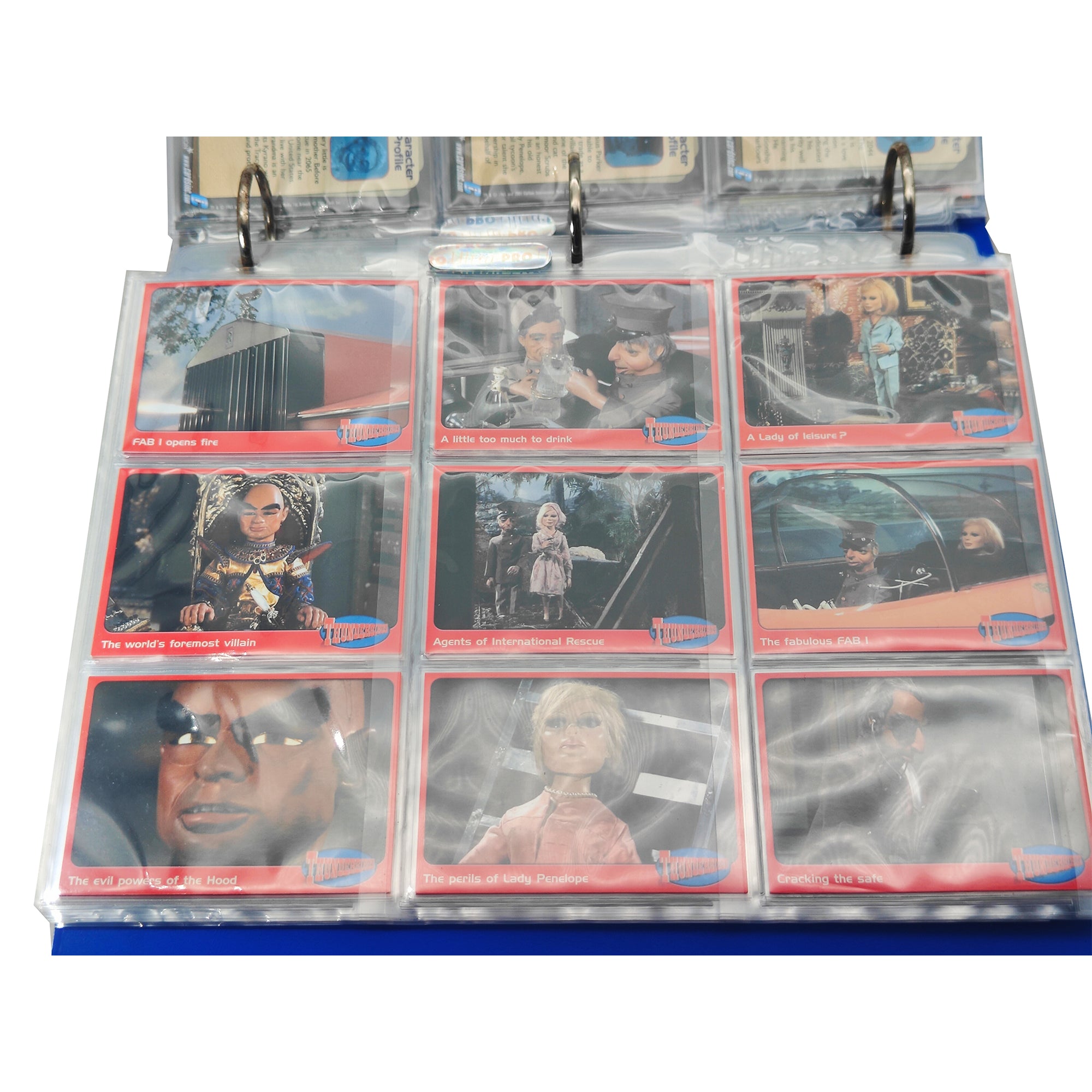 Thunderbirds Premium Trading Cards Binder & 114 Cards 2001 CardsInc