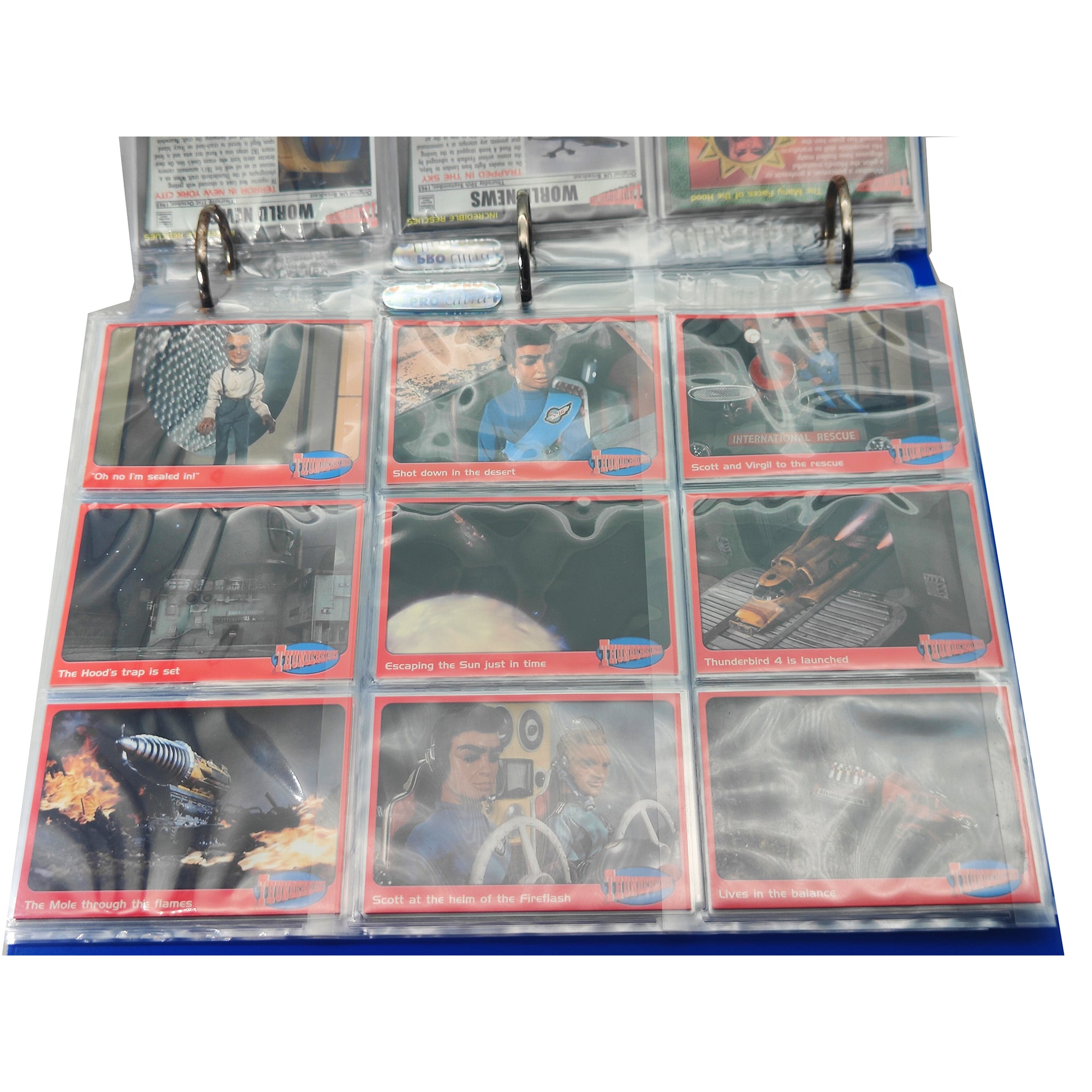 Thunderbirds Premium Trading Cards Binder & 114 Cards 2001 CardsInc