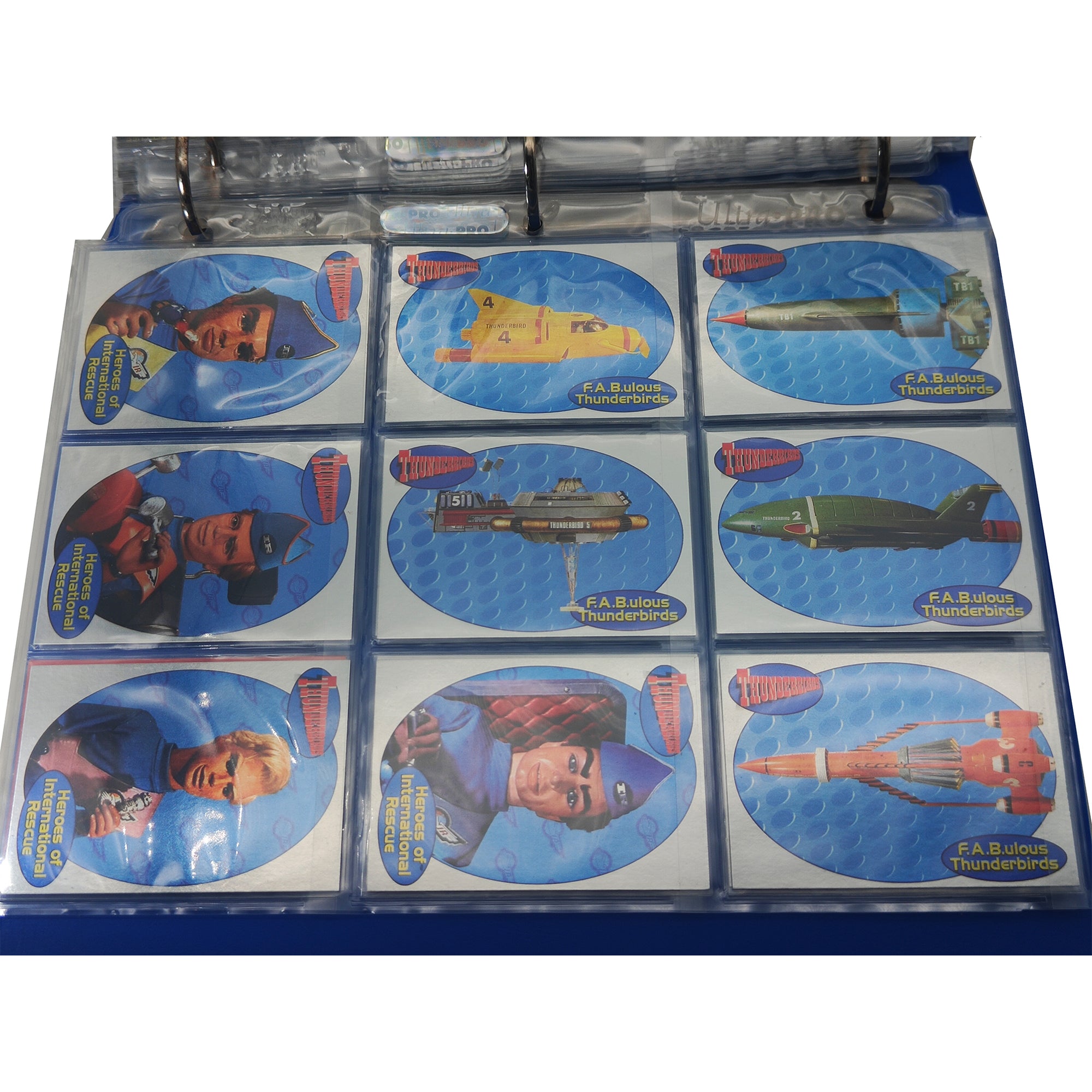 Thunderbirds Premium Trading Cards Binder & 114 Cards 2001 CardsInc