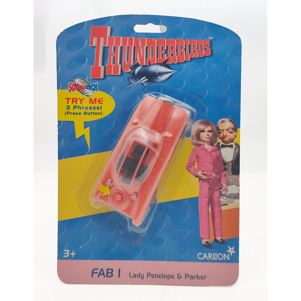 Thunderbirds Soundtech FAB 1 Lady Penelopes Rolls Royce Car With Sounds 1999 Vivid Gerry Anderson – Thunderbirds, Vivid Imaginations, 9.5 cm, 1999, pre-owned collector piece, Uncanny Collectibles Dublin Ireland