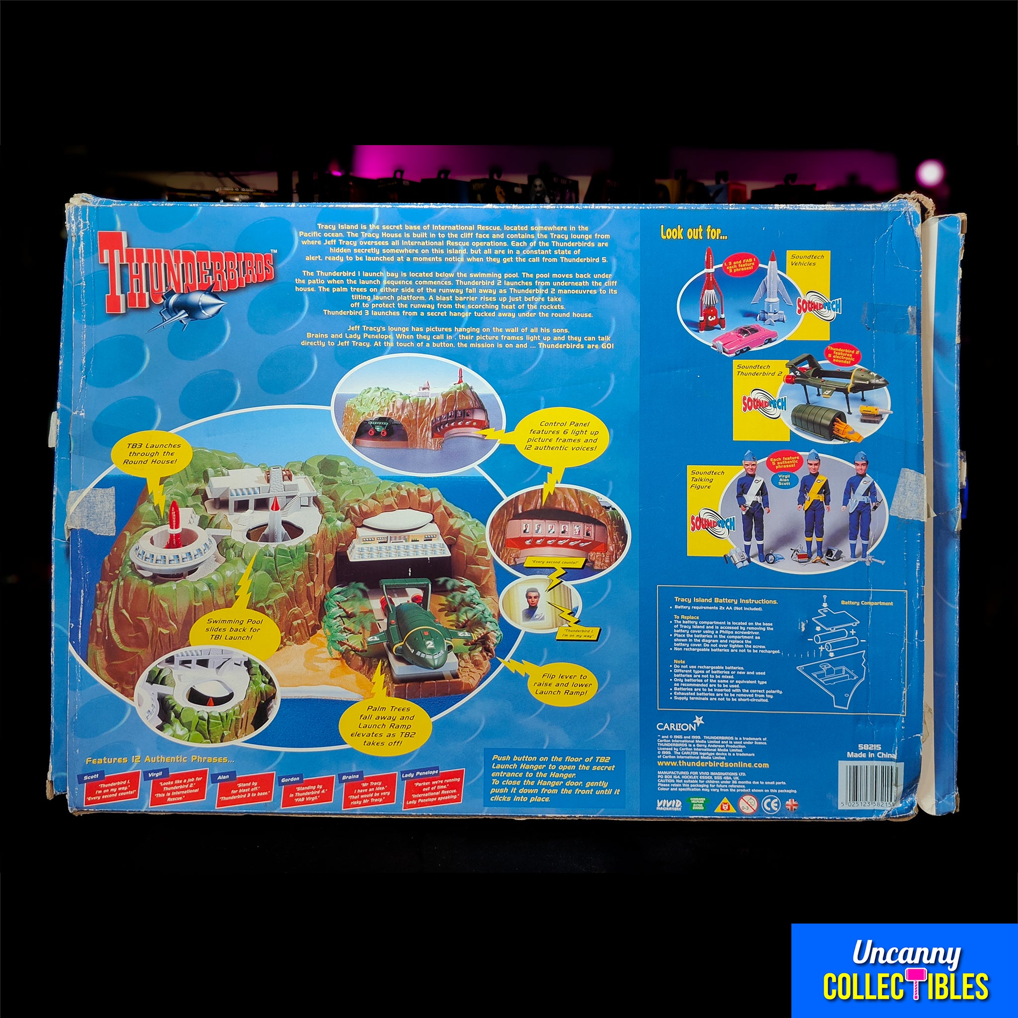 Thunderbirds Tracy Island Electronic Playset Vivid Imagination 2000 – Thunderbirds, Vivid Imaginations, 40 cm, 2000, pre-owned collector piece, Uncanny Collectibles Dublin Ireland