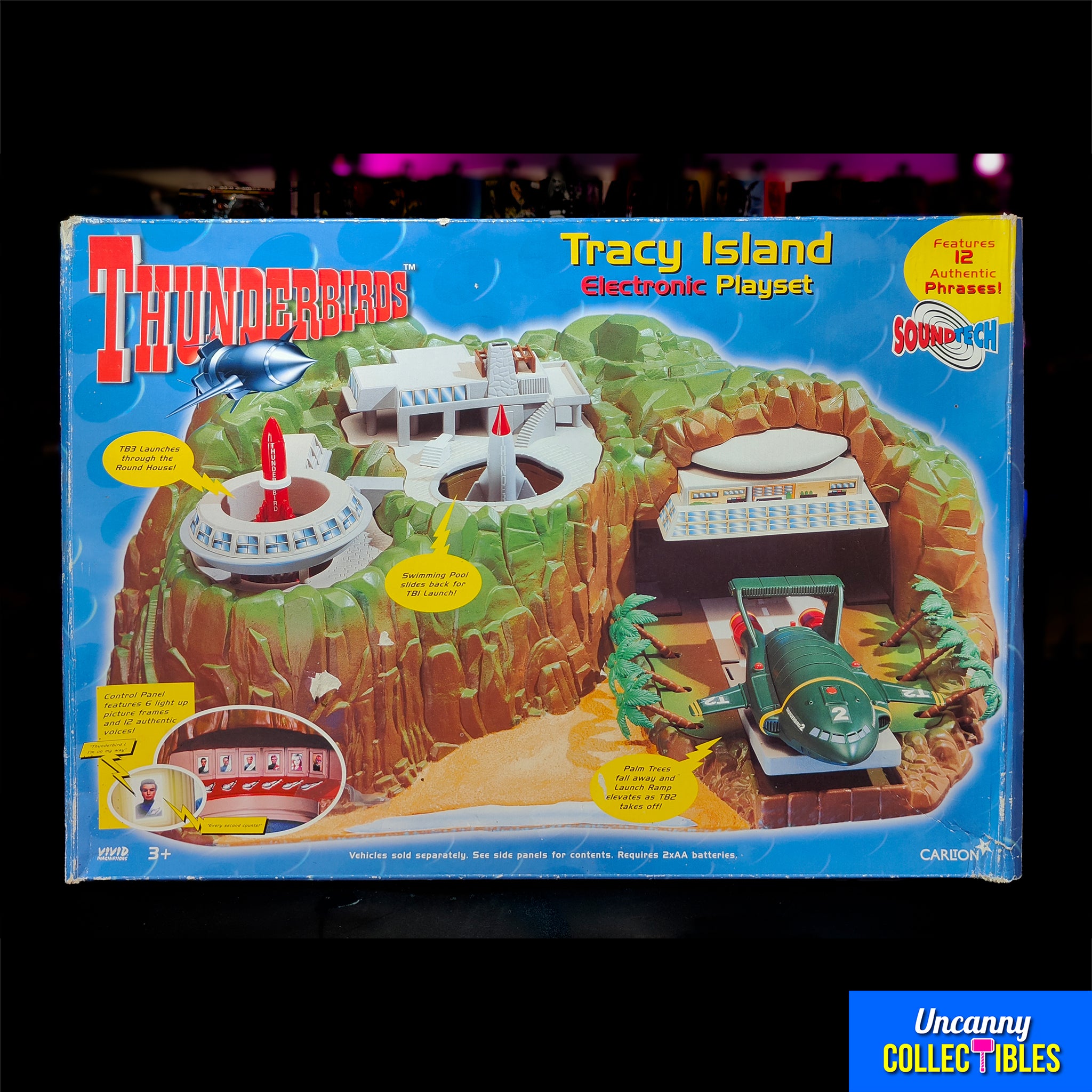 Thunderbirds Tracy Island Electronic Playset Vivid Imagination 2000 – Thunderbirds, Vivid Imaginations, 40 cm, 2000, pre-owned collector piece, Uncanny Collectibles Dublin Ireland