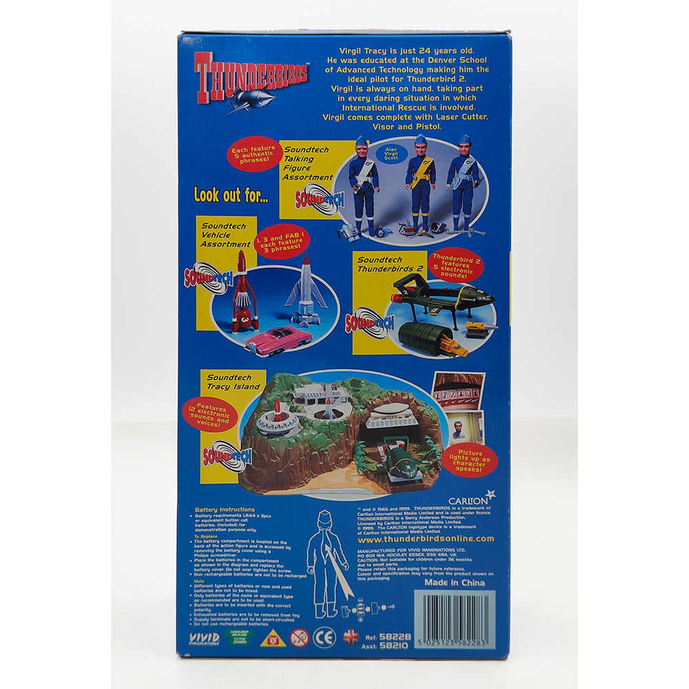 Thunderbirds Virgil Tracy 30 cm Talking Action Figure 1999 Vivid Gerry Anderson – Thundercats, Vivid Imaginations, 30 cm, 1999, pre-owned collector piece, Uncanny Collectibles Dublin Ireland