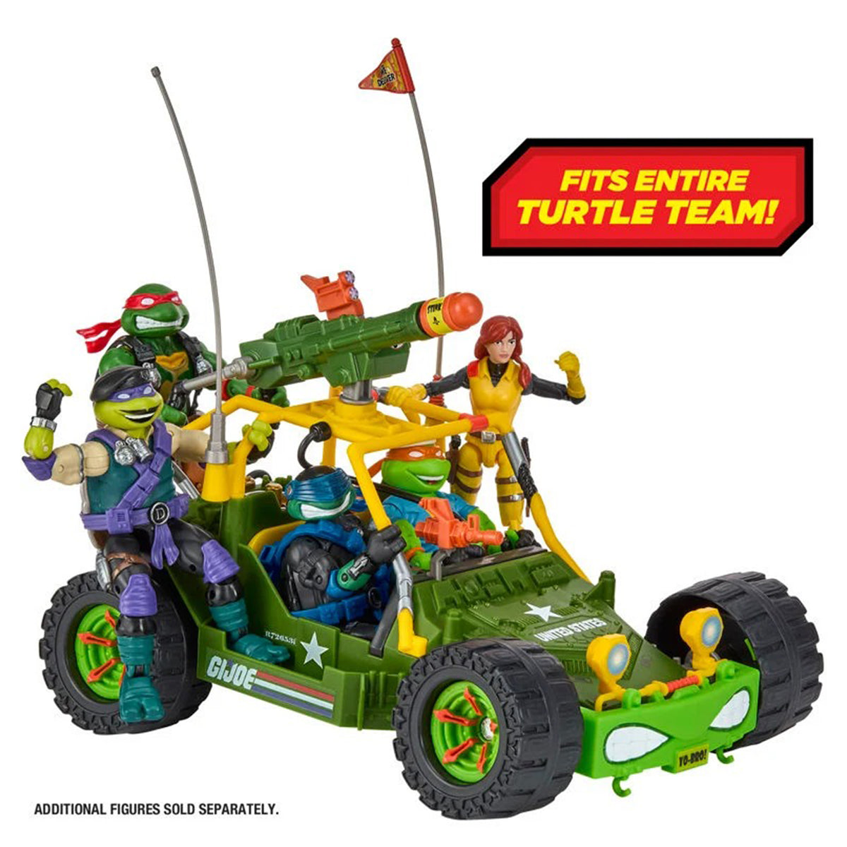 TMNT x GI Joe AWE Shell-Striker April O'Neil as Scarlett Playmates Vehicle