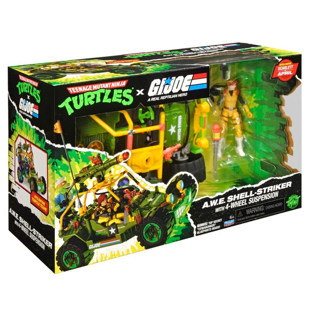 TMNT x GI Joe AWE Shell-Striker April O'Neil as Scarlett Playmates Vehicle