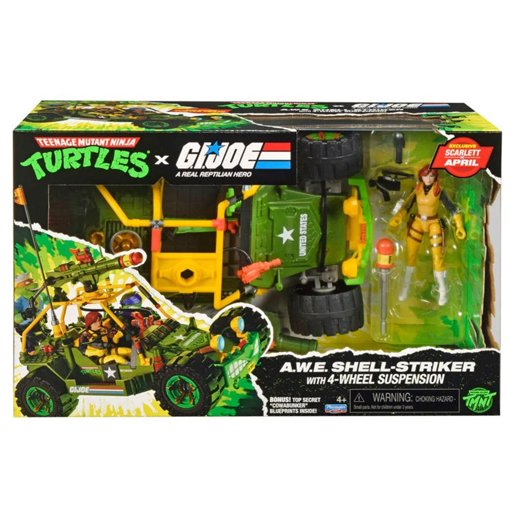 TMNT x GI Joe AWE Shell-Striker April O'Neil as Scarlett Playmates Vehicle