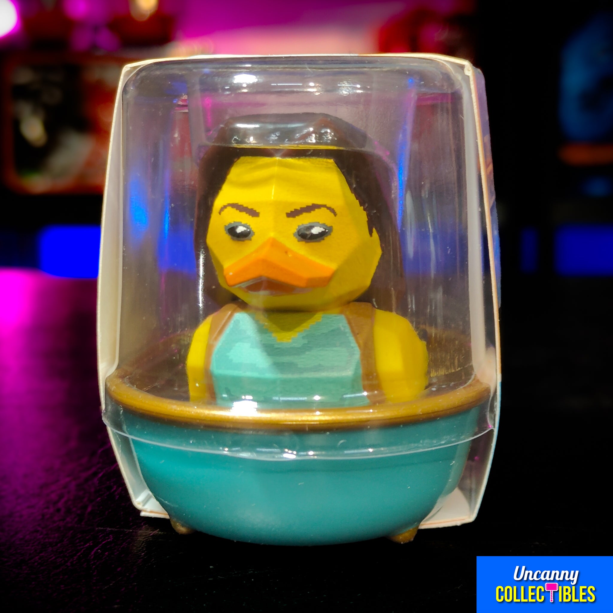 Tomb Raider Lara Croft  Mini Tubbz Cosplaying Duck Collectible 5cm – Video Game Characters, Numskull, 5 cm, brand new collector item, Uncanny Collectibles Dublin Ireland