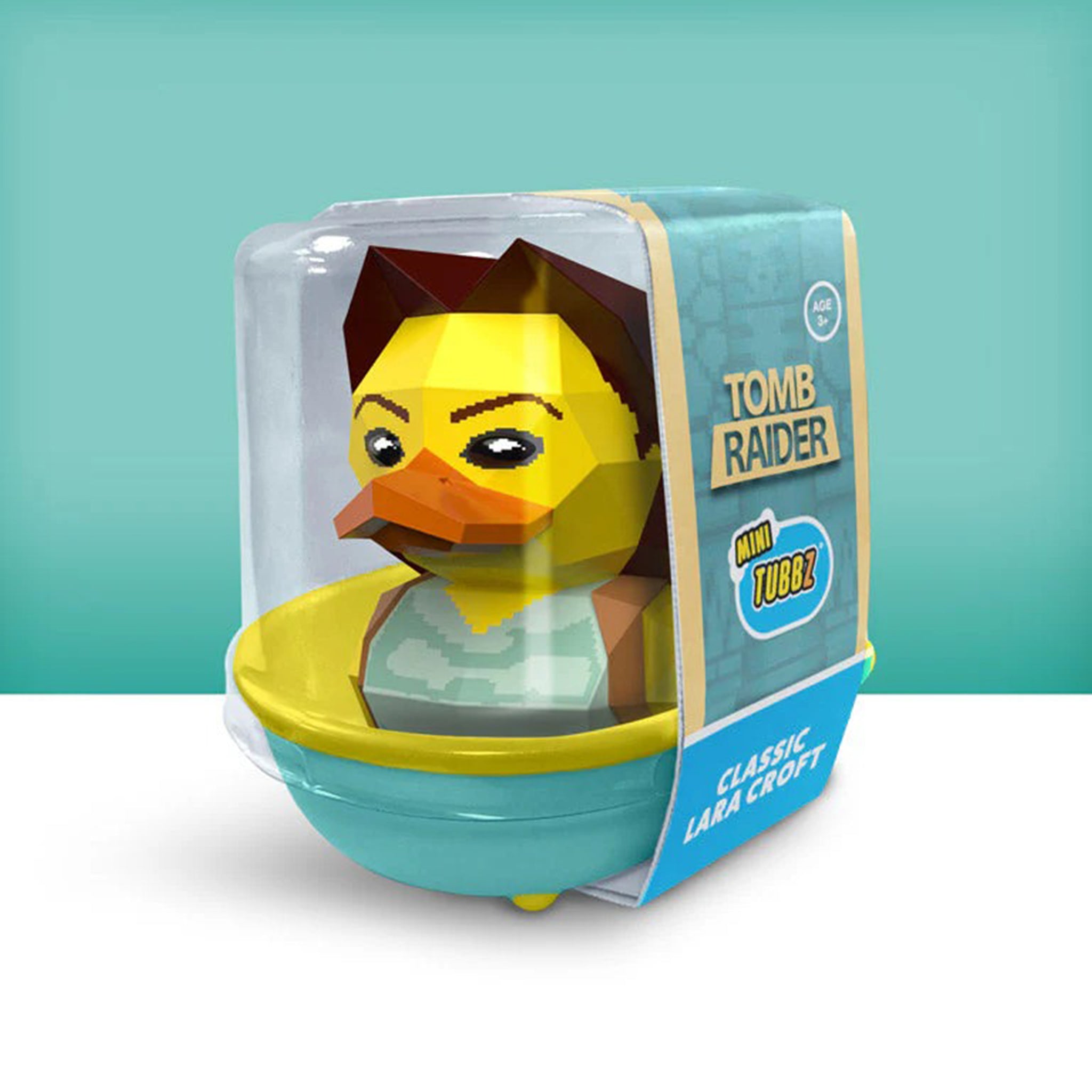 Tomb Raider Lara Croft  Mini Tubbz Cosplaying Duck Collectible 5cm – Video Game Characters, Numskull, 5 cm, brand new collector item, Uncanny Collectibles Dublin Ireland