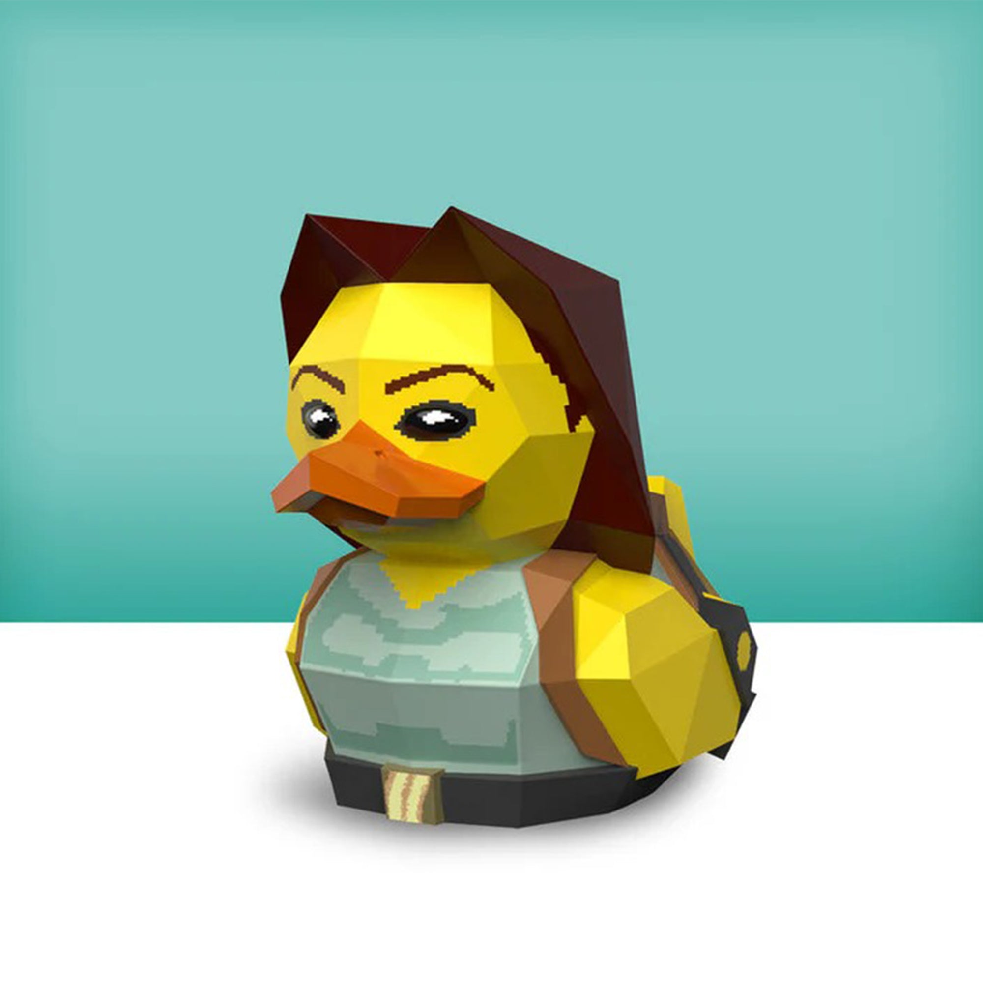 Tomb Raider Lara Croft  Mini Tubbz Cosplaying Duck Collectible 5cm