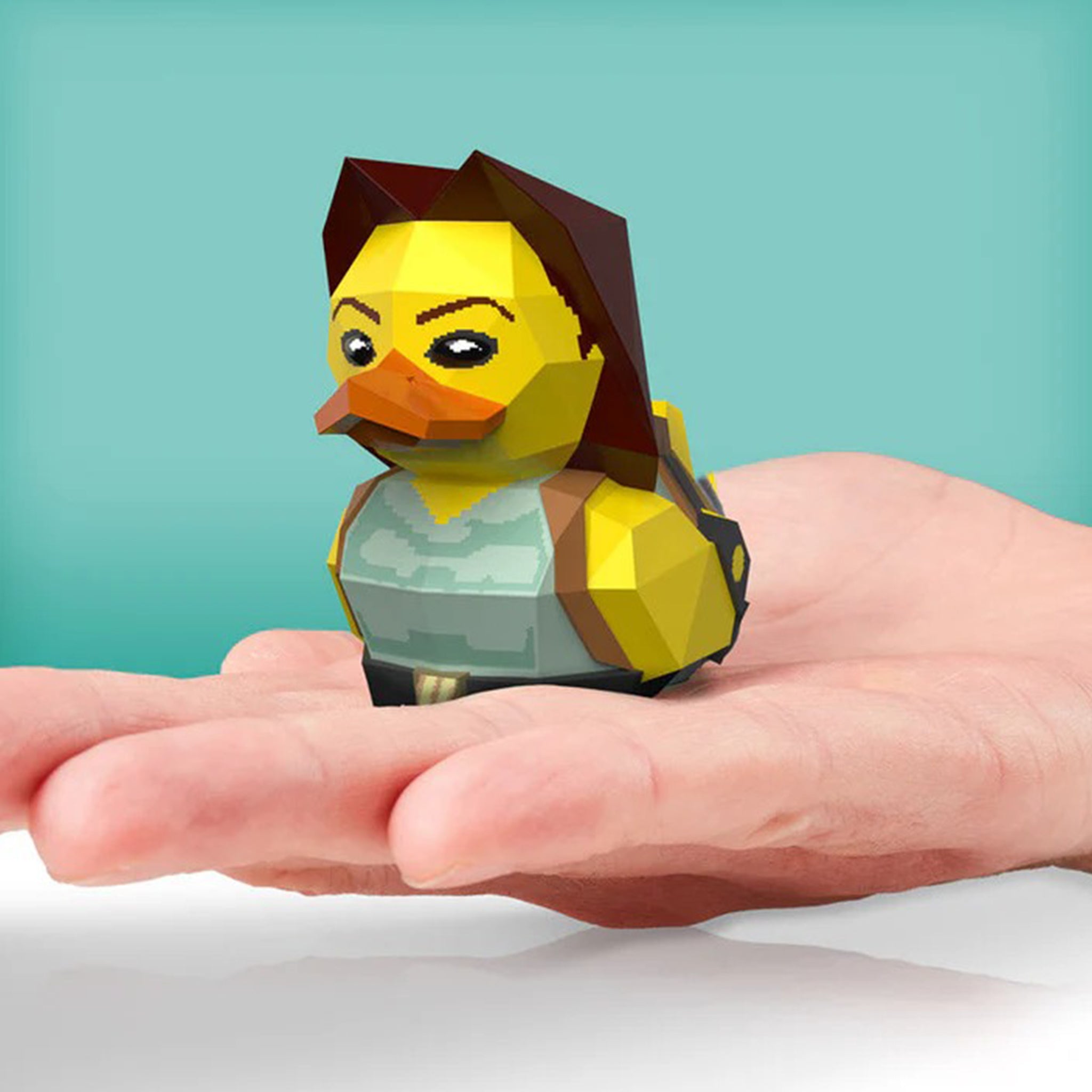 Tomb Raider Lara Croft  Mini Tubbz Cosplaying Duck Collectible 5cm