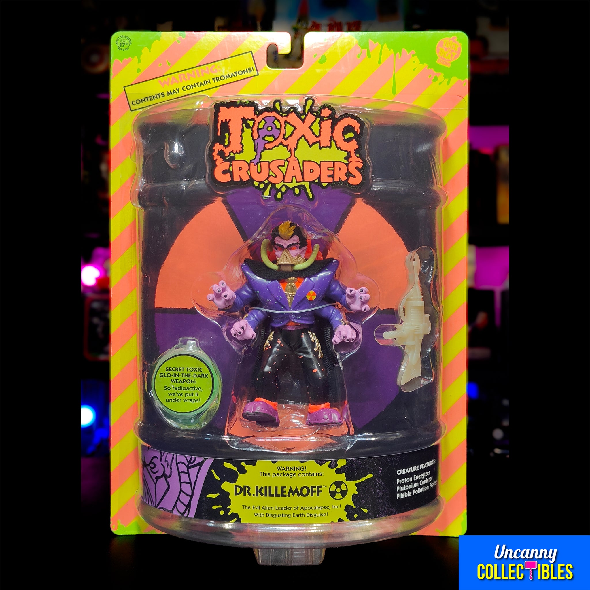 Toxic Crusaders Dr Killemoff Trick Or Treat Studios Action Figure 13cm – Toxic Crusaders, Trick or Treat Studios, 13 cm, 2024, brand new collector item, Uncanny Collectibles Dublin Ireland