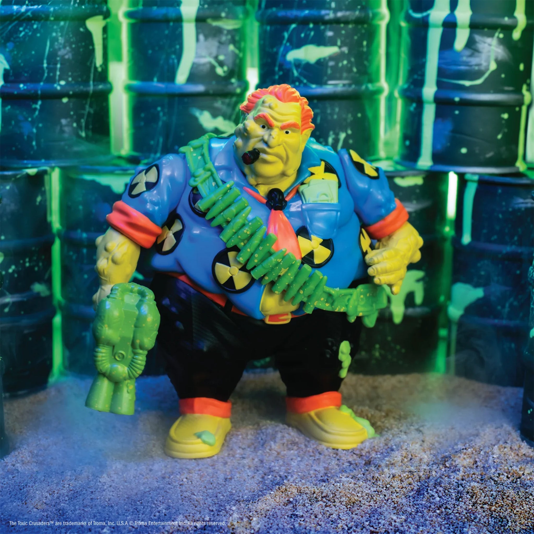 Toxic Crusaders Mayor Grody Trick Or Treat Studios Action Figure – Toxic Crusaders, Trick or Treat Studios, 13 cm, brand new collector item, Uncanny Collectibles Dublin Ireland