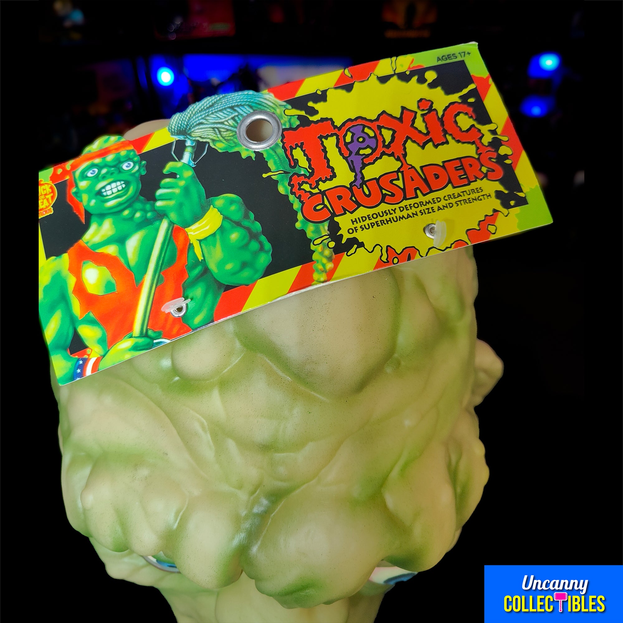 Toxic Crusaders Toxie Glow In The Dark Trick or Treat Studios Full Head Mask