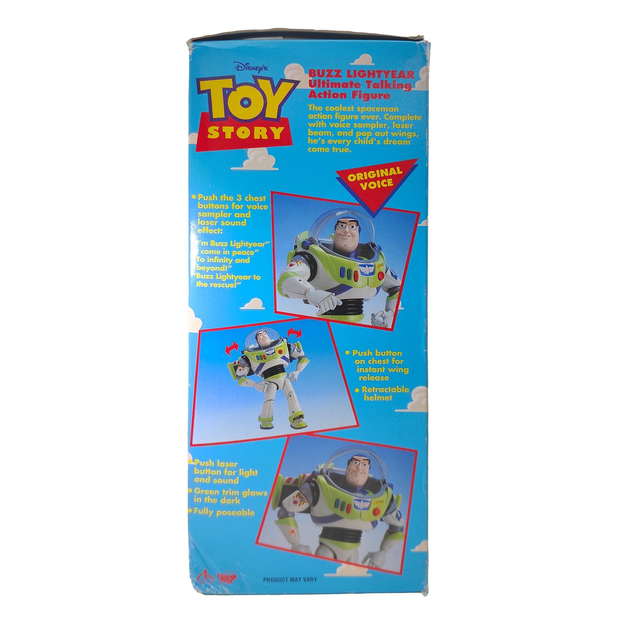 Toy Story Buzz Lightyear Ultimate Talking Thinkway Toys Action Figure 1995 30cm – Movie Icons & Heroes, Thinkway Toys, 30 cm, 1995, pre-owned collector piece, Uncanny Collectibles Dublin Ireland