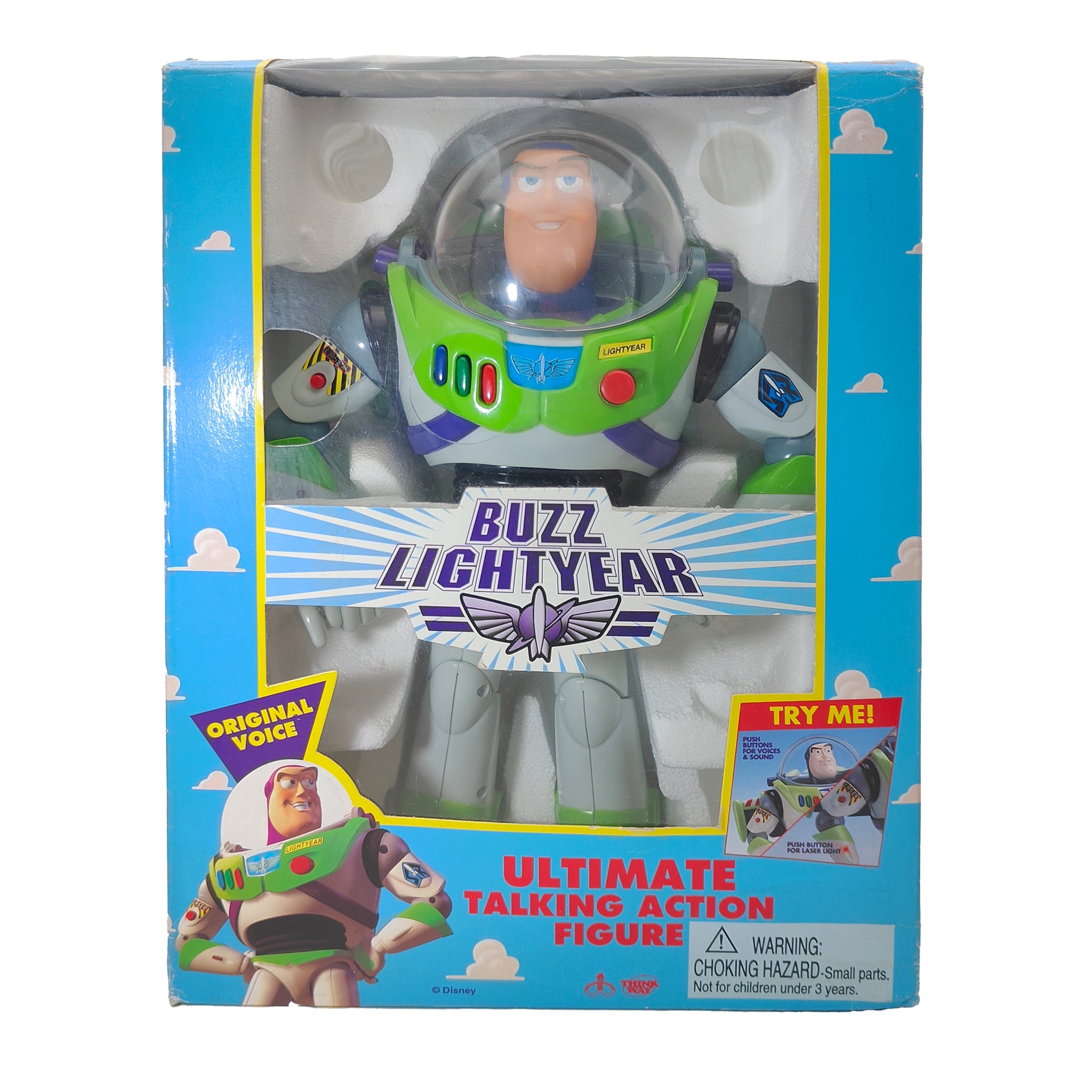 Toy Story Buzz Lightyear Ultimate Talking Thinkway Toys Action Figure 1995 30cm – Movie Icons & Heroes, Thinkway Toys, 30 cm, 1995, pre-owned collector piece, Uncanny Collectibles Dublin Ireland
