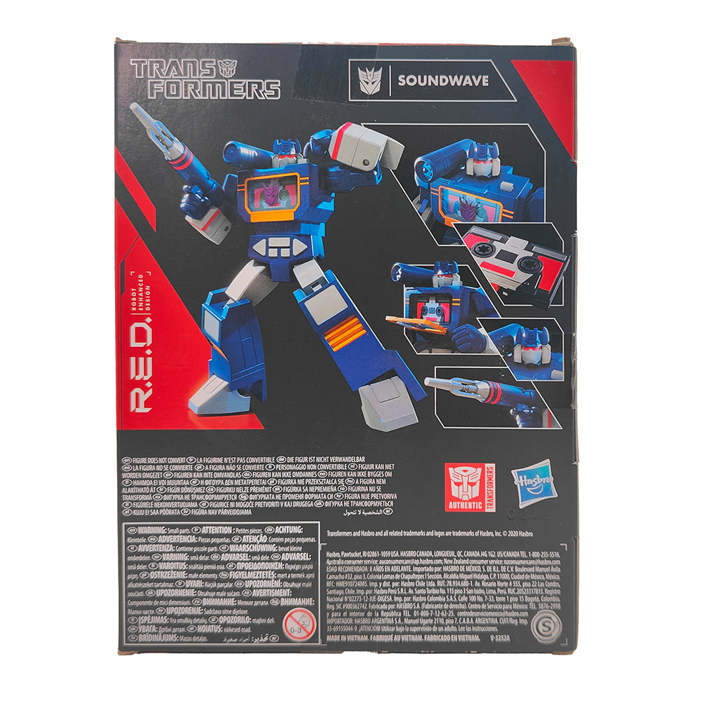 Transformers G1 Soundwave R.E.D Robot Enhanced Design 15 cm Action Figure Hasbro 2021 – Transformers, Hasbro, 15 cm, 2021, pre-owned collector piece, Uncanny Collectibles Dublin Ireland