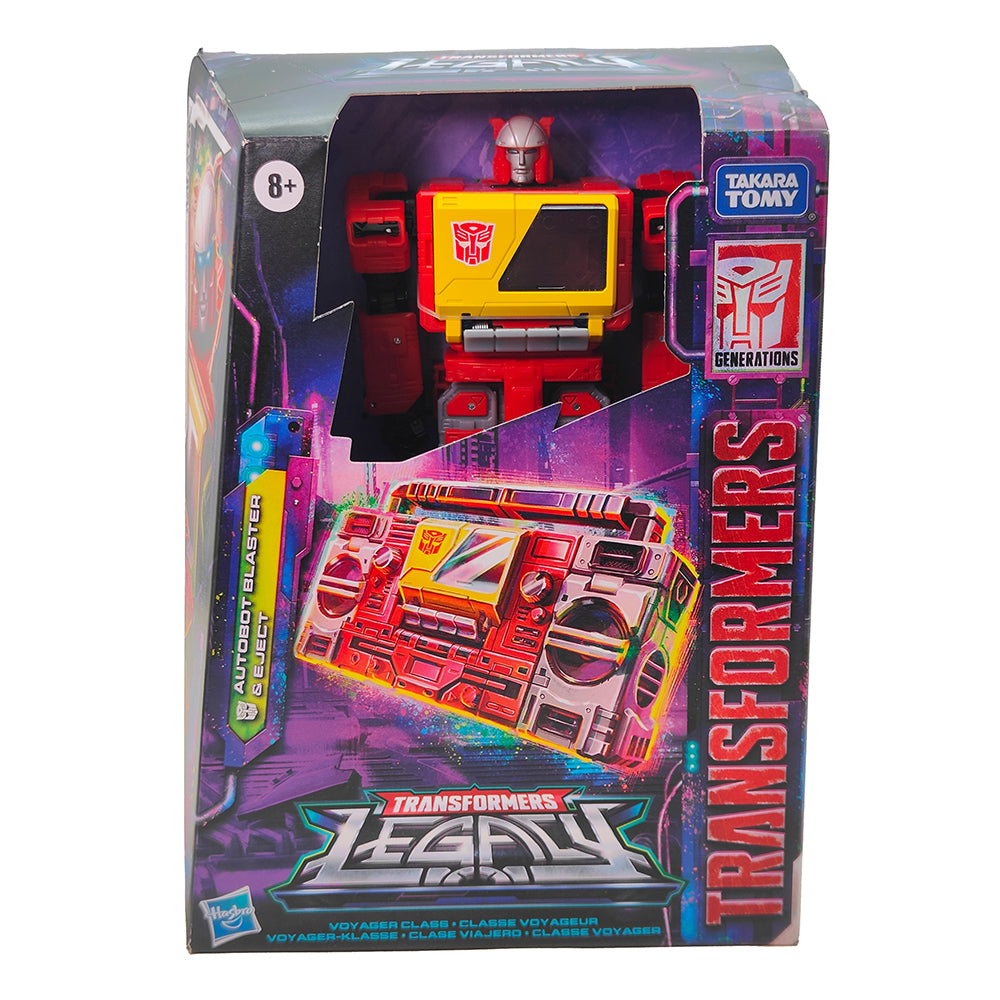 Transformers Legacy Autobot Blaster and Eject Voyager Class Action Figure Hasbro 2022 – Transformers, Hasbro, 18 cm, 2022, pre-owned collector piece, Uncanny Collectibles Dublin Ireland