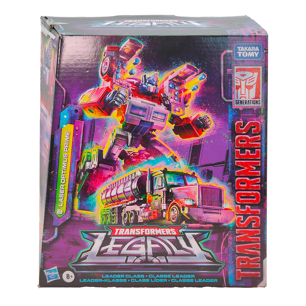 Transformers Legacy Laser Optimus Prime G2 Leader Class Action Figure Hasbro 2022 – Transformers, Hasbro, 22 cm, 2022, pre-owned collector piece, Uncanny Collectibles Dublin Ireland