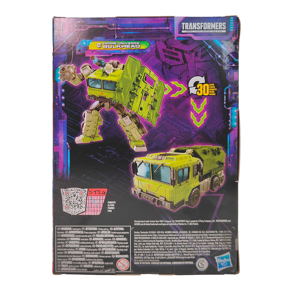 Buy Transformers Legacy Prime Universe Bulkhead Voyager Class Action Figure Hasbro 2022 collectible online at Uncanny Collectibles
