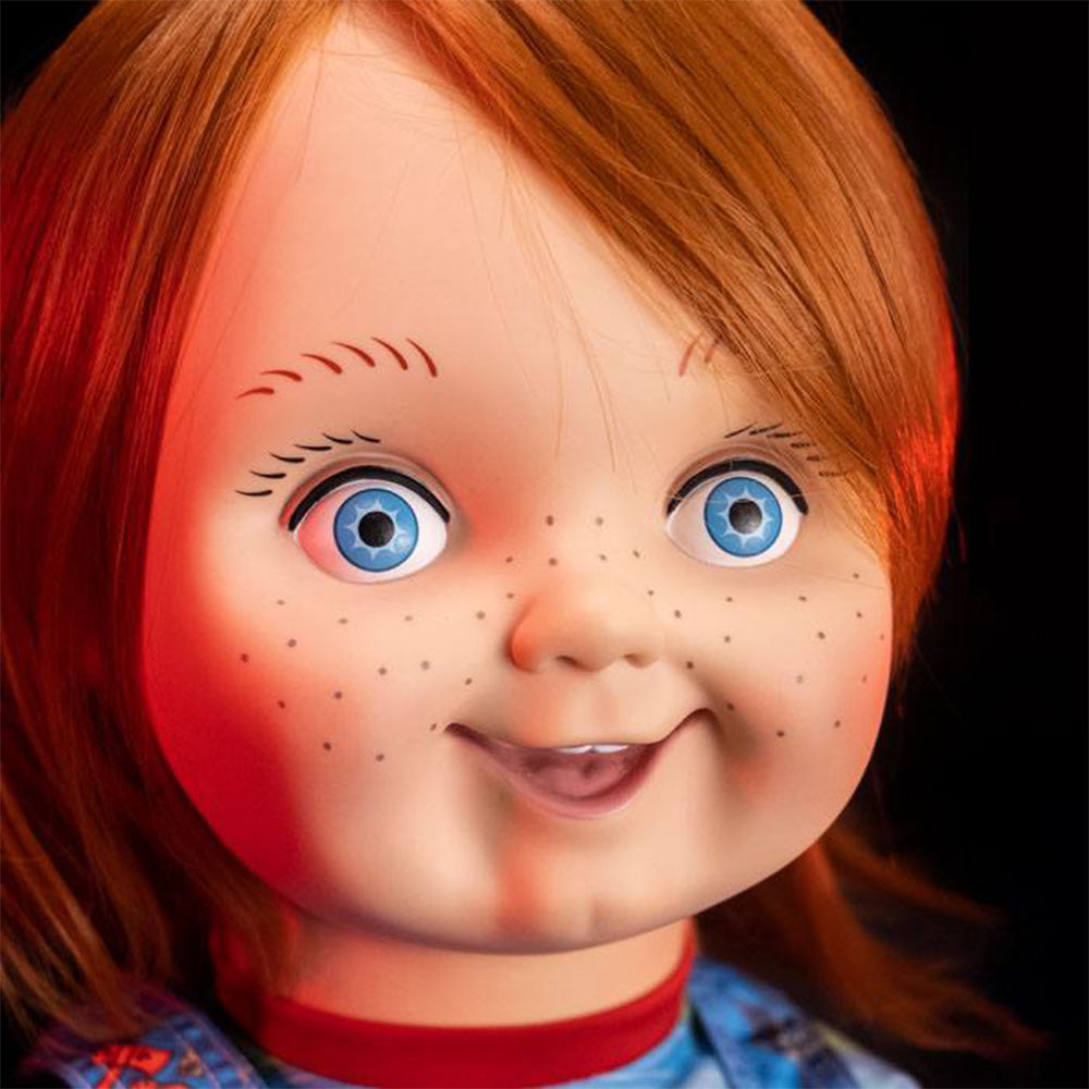 Childs Play Good Guy Chucky Trick Or Treat Studios Life Sized 1:1 Scale Doll – Child's Play, Trick or Treat Studios, 74 cm, 2023, brand new collector item, Uncanny Collectibles Dublin Ireland
