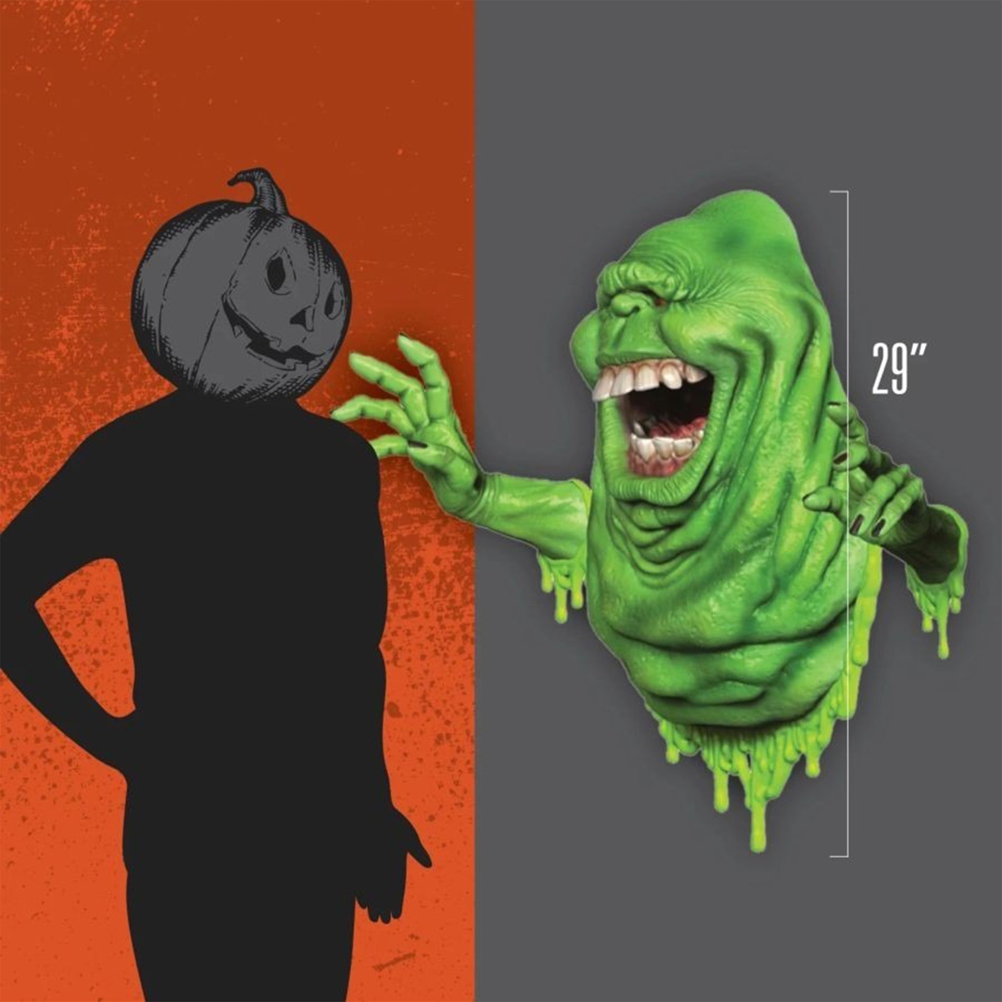 Trick or Treat Studios Ghostbusters Slimer Glowing Wallbreaker Wall Sculpture