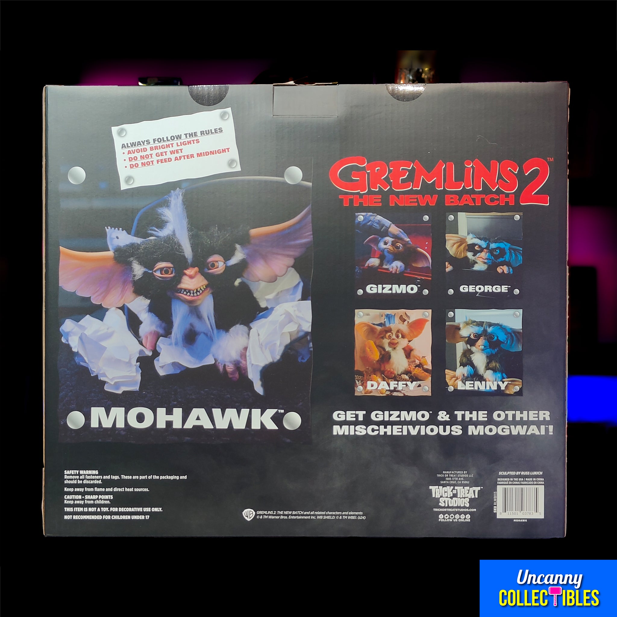 Trick or Treat Studios Gremlins 2 Mohawk Mogwai 1:1 Scale Prop Replica – Gremlins, Trick or Treat Studios, 25 cm, 2024, brand new collector item, Uncanny Collectibles Dublin Ireland