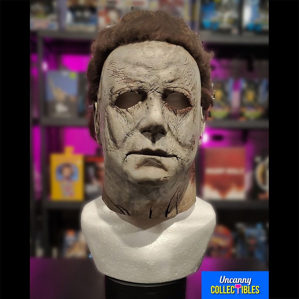 Halloween 2018 Michael Myers Trick or Treat Studios Full Head Latex Mask With Custom Paint Rehaul – Halloween, Trick or Treat Studios, 35 cm, 2024, brand new collector item, Uncanny Collectibles Dublin Ireland