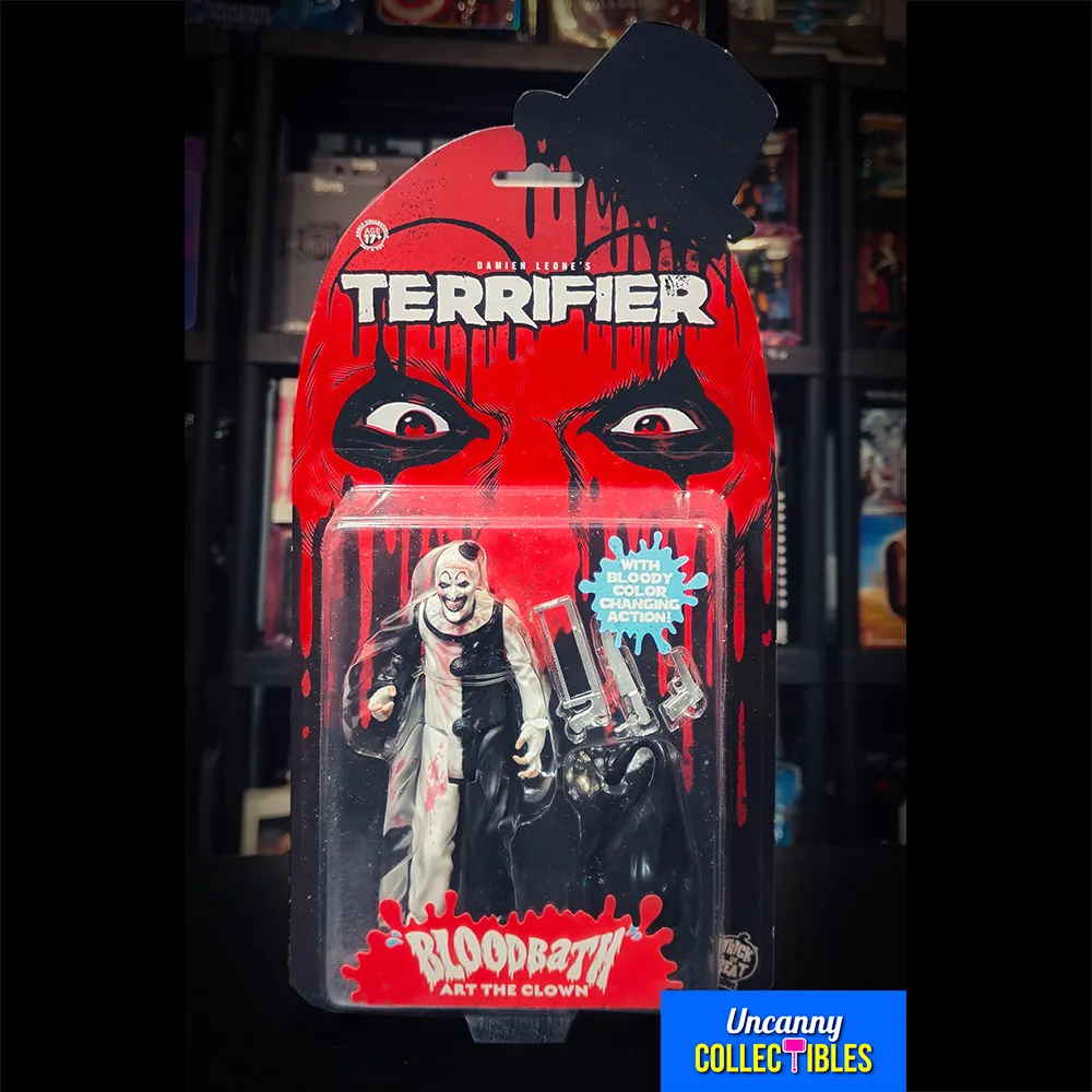 Buy Terrifier Blood Bath Art The Clown Trick Or Treat Studios 13 Cm Action Figure collectible online at Uncanny Collectibles