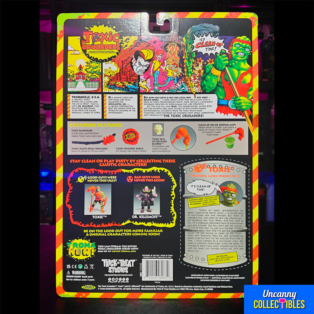 Toxic Crusaders Toxie Trick Or Treat Studios 5-Inch Action Figure – Toxic Crusaders, Trick or Treat Studios, 13 cm, 2024, brand new collector item, Uncanny Collectibles Dublin Ireland