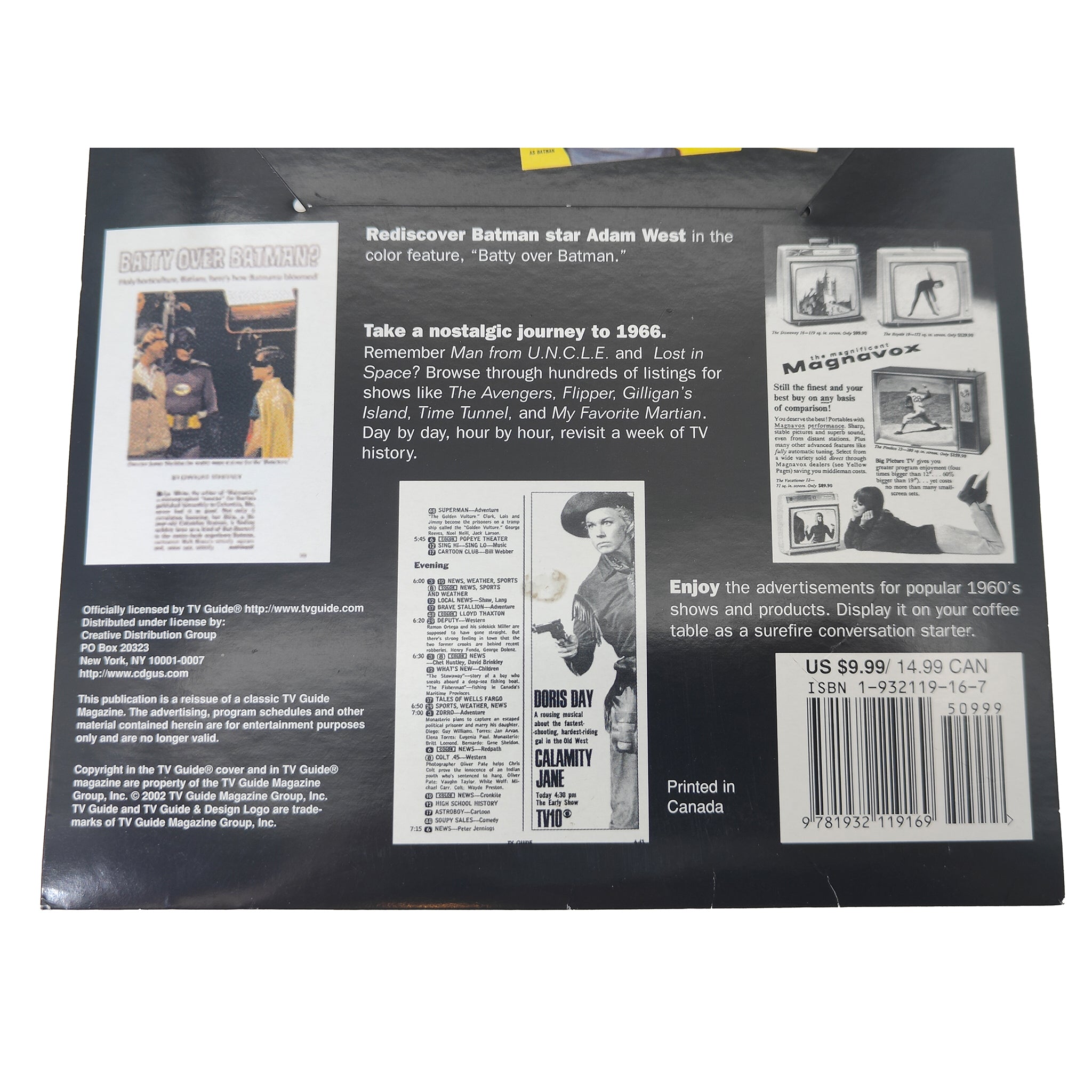 TV Guide Collector's Classics Batman Adam West March 1966 Limited Edition Reissue – Batman, Vintage Brands, -, 1966, pre-owned collector piece, Uncanny Collectibles Dublin Ireland