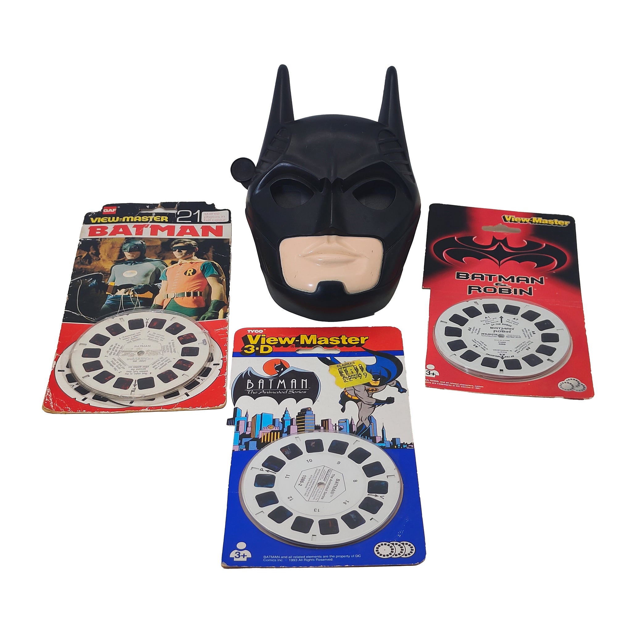 Tyco Industries Batman View-Master Bundle Reel Sets and 3D Viewer – Batman, Vintage Brands, 18 cm, pre-owned collector piece, Uncanny Collectibles Dublin Ireland