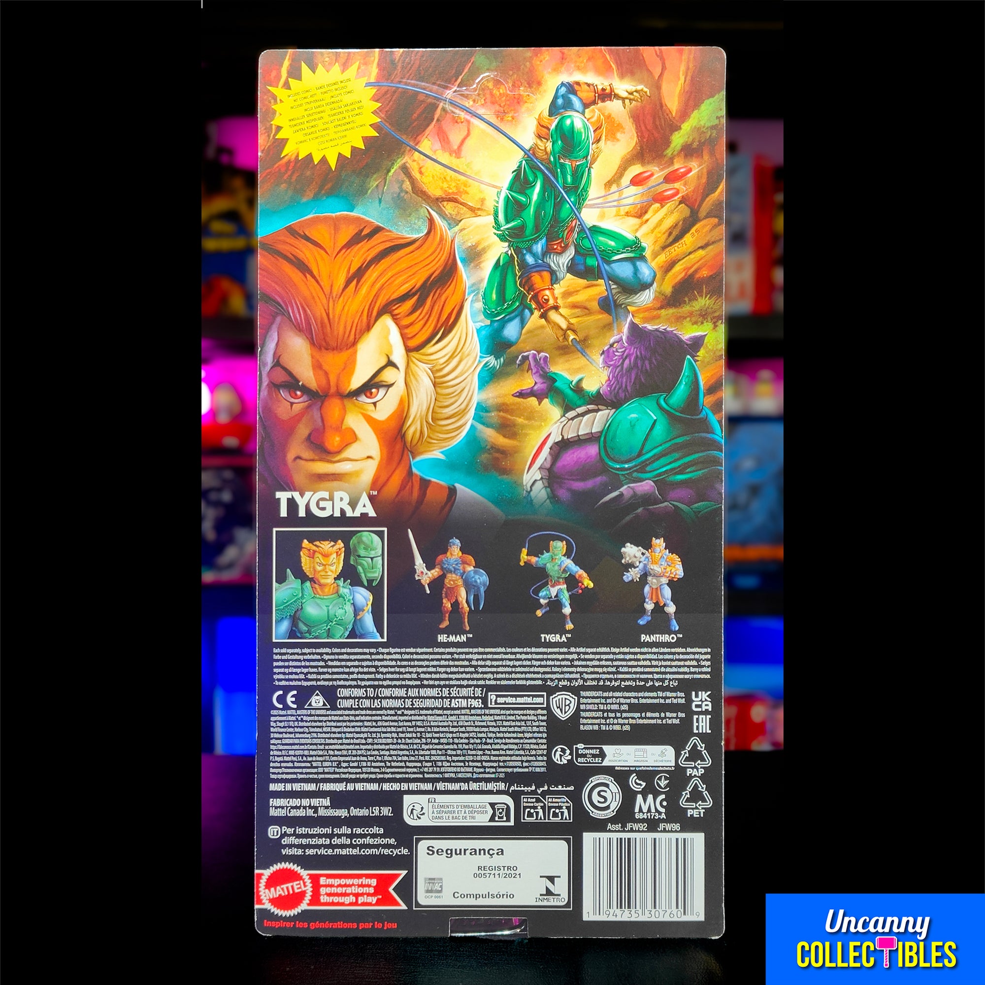 Tygra Masters of the Universe x ThunderCats Mattel Action Figure 2025 14 cm – Thundercats, Mattel, 14 cm, 2025, brand new collector item, Uncanny Collectibles Dublin Ireland