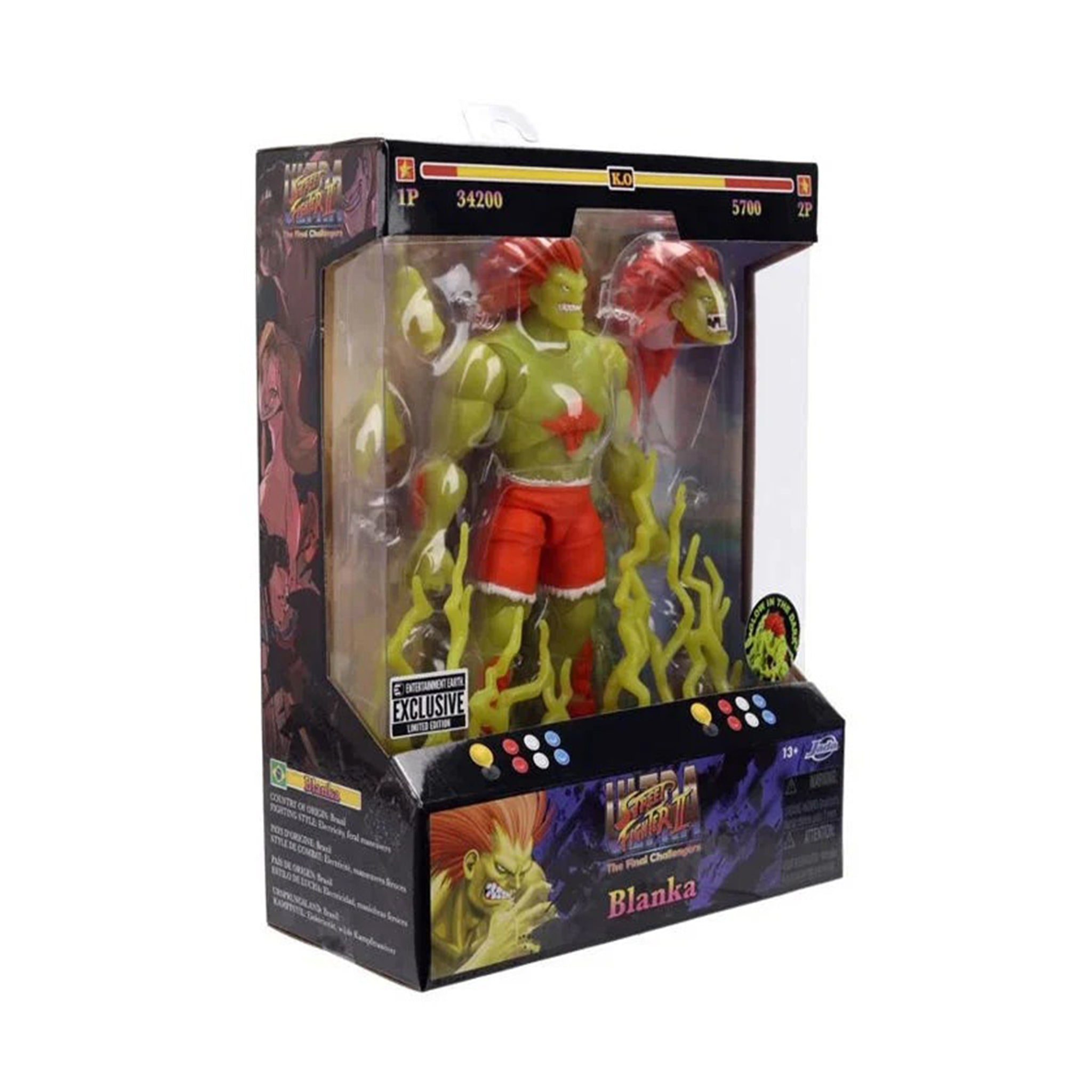 Ultra Street Fighter II Blanka Glow in the Dark Jada Toys Action Figure