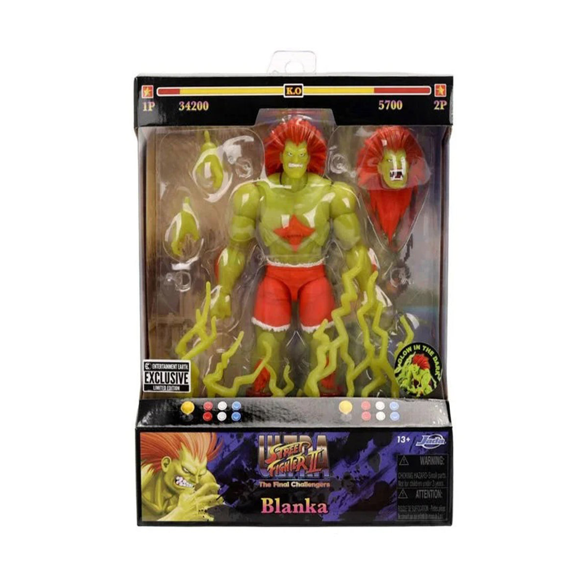 Ultra Street Fighter II Blanka Glow in the Dark Jada Toys Action Figure