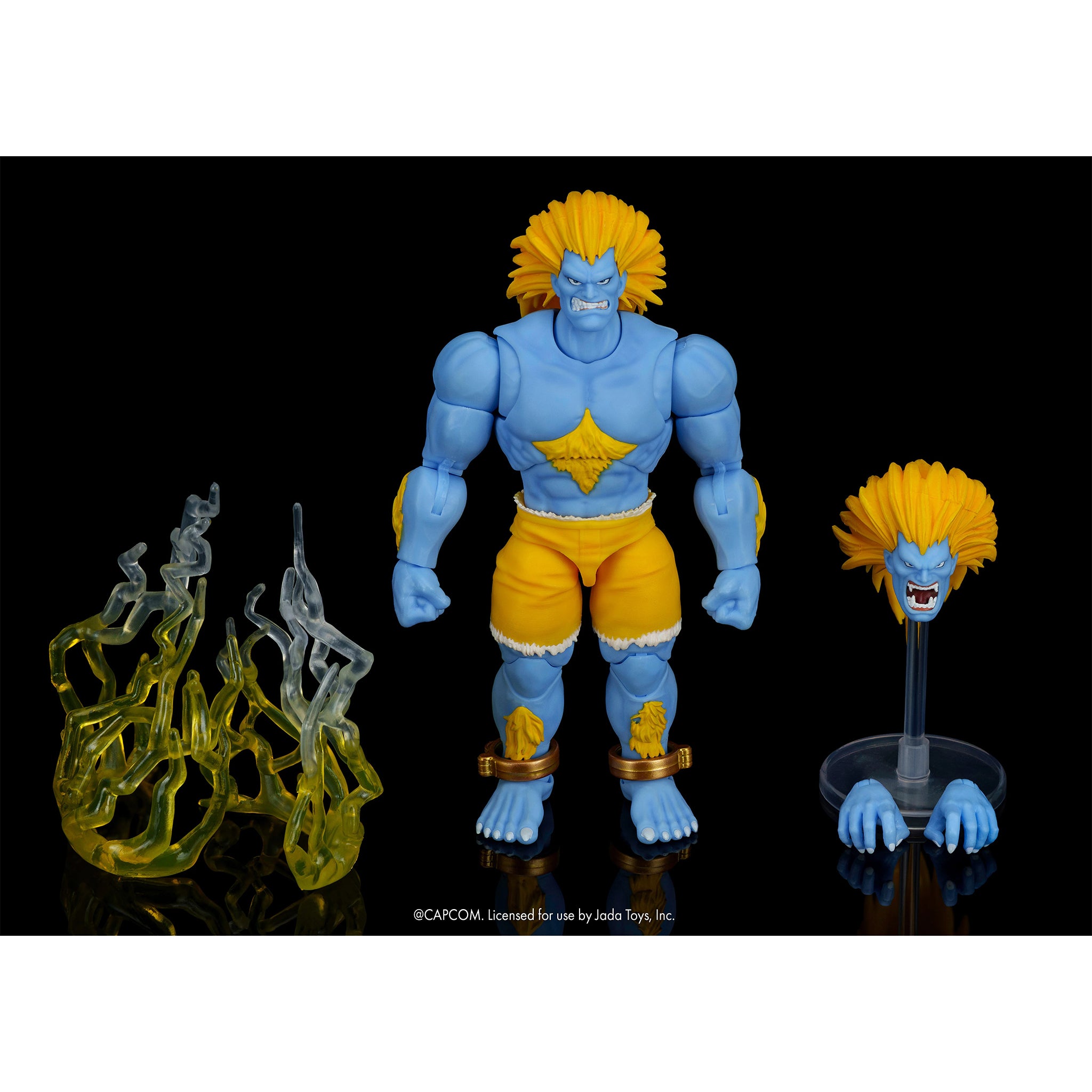 Ultra Street Fighter II Blanka Player 2 Blue Jada Toys Action Figure