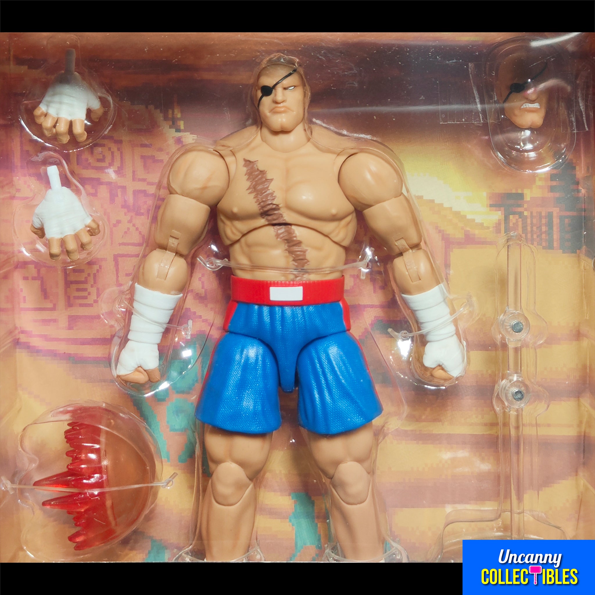 Ultra Street Fighter II Sagat Jada Toys Action Figure
