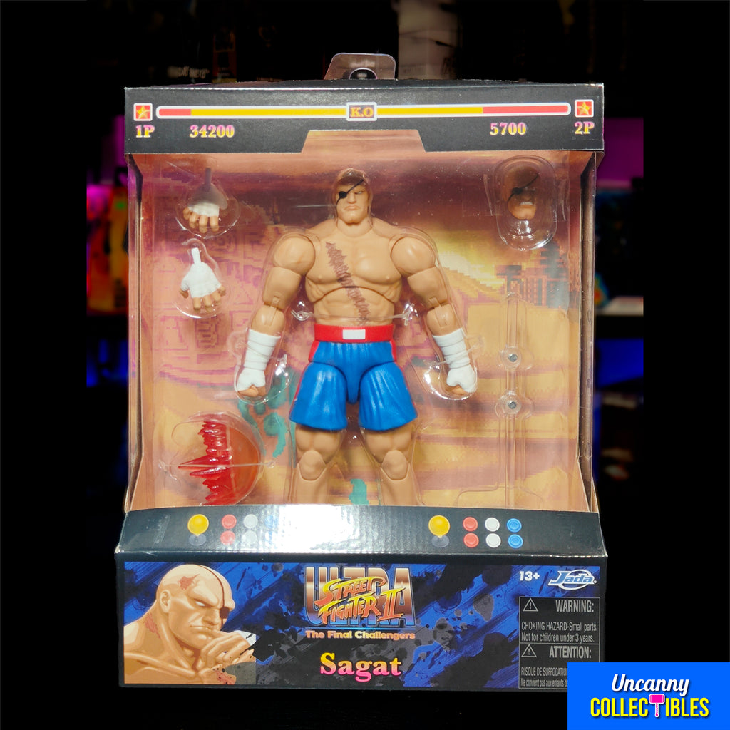 Ultra Street Fighter II Sagat Jada Toys Action Figure