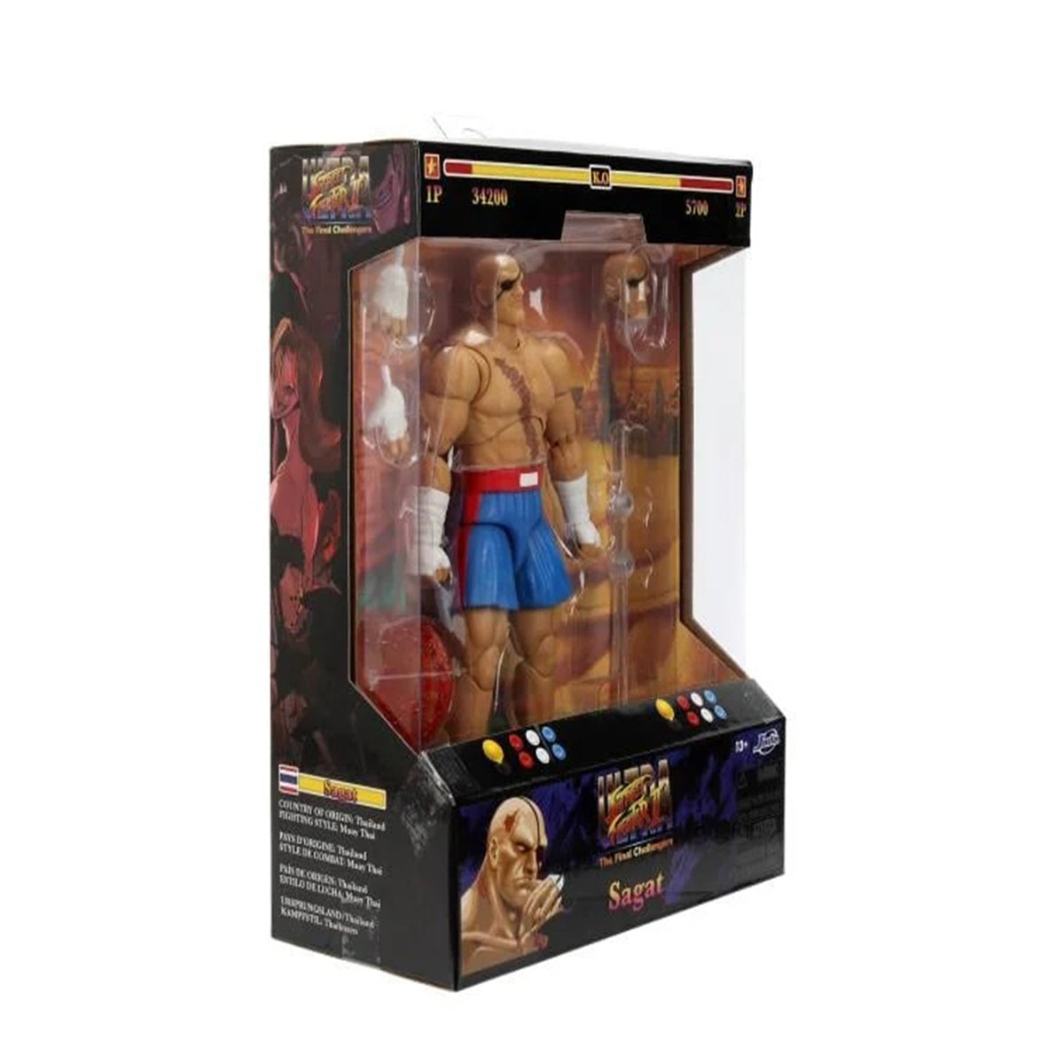 Ultra Street Fighter II Sagat Jada Toys Action Figure