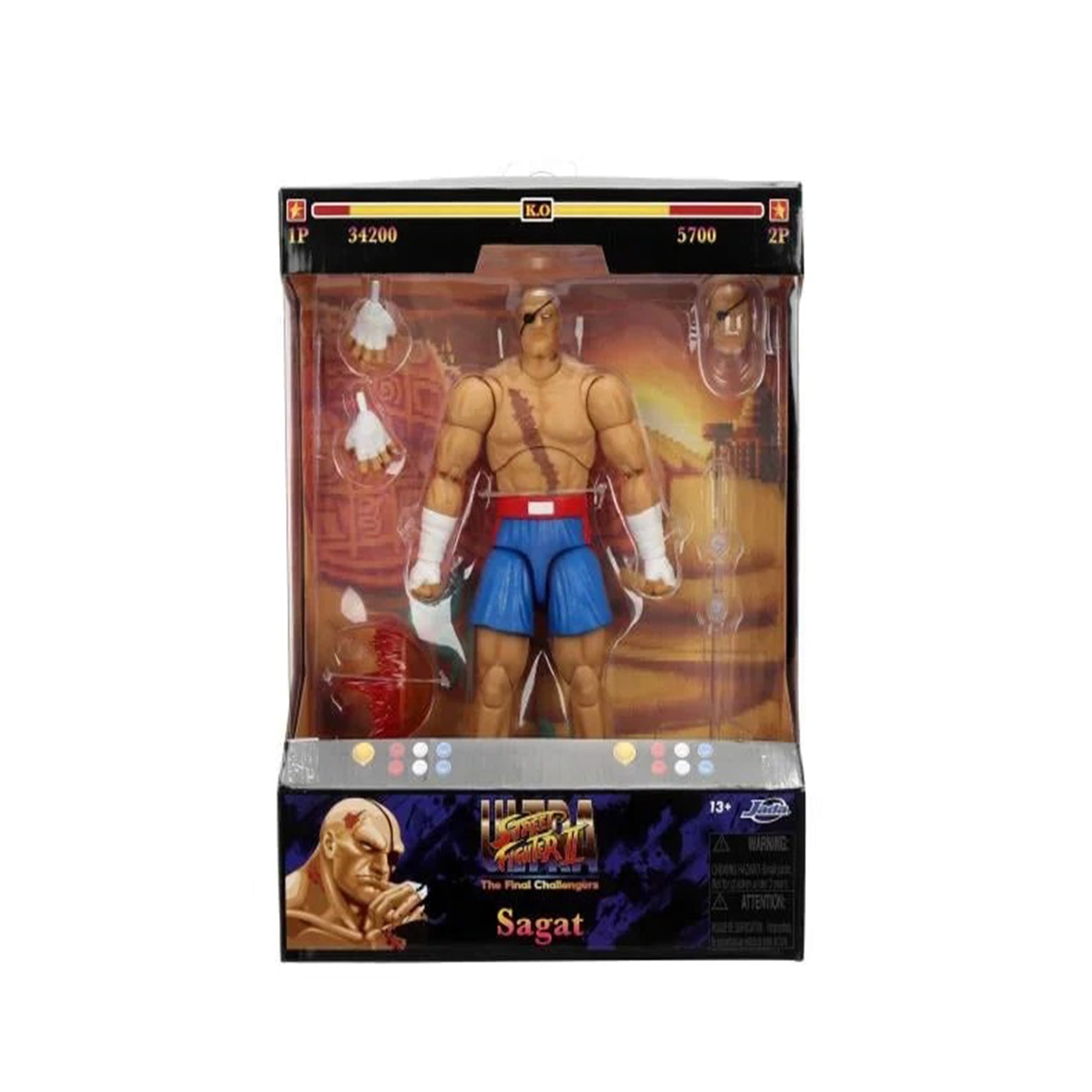 Ultra Street Fighter II Sagat Jada Toys Action Figure