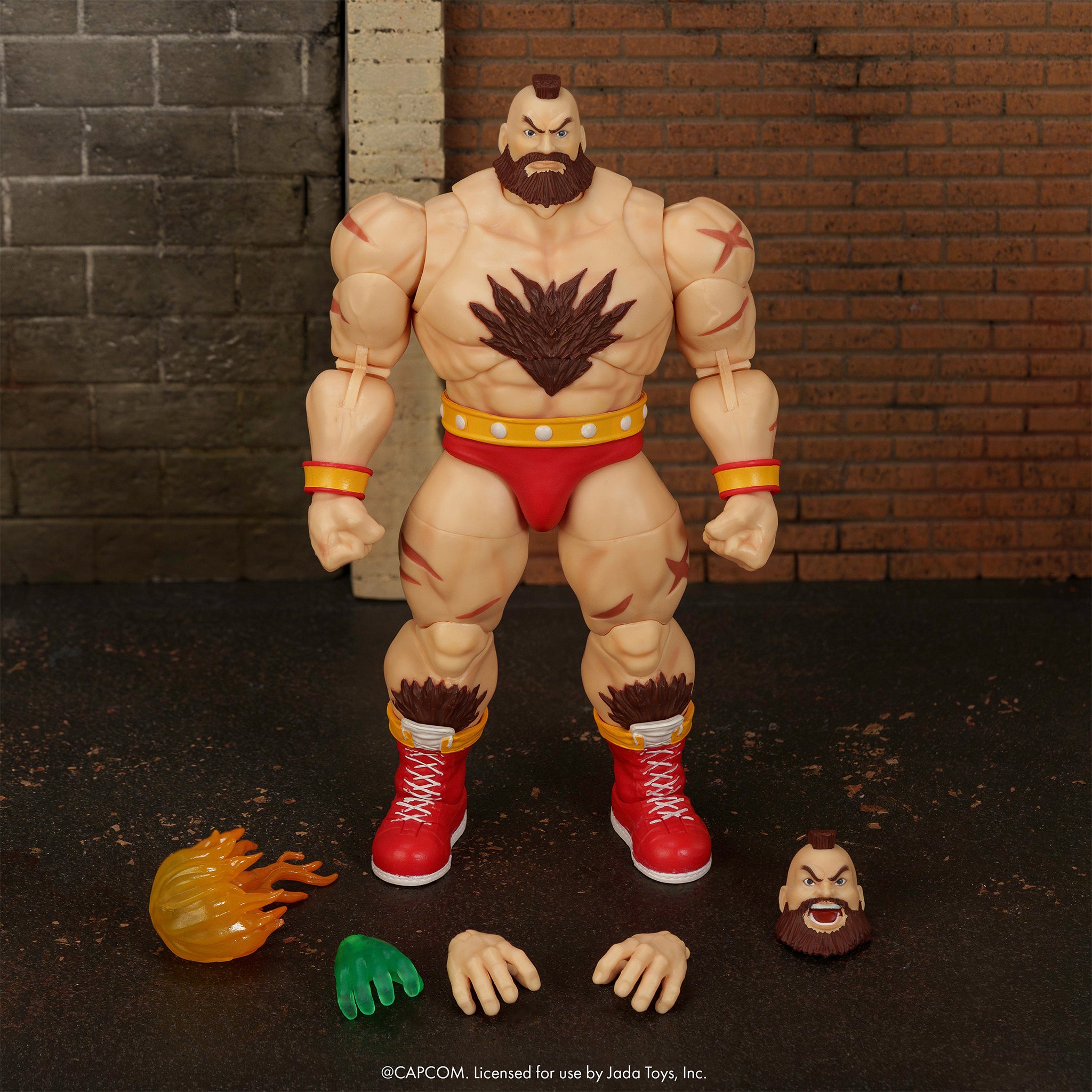 Ultra Street Fighter II Zangief Red Cyclone Jada 1/12 Action Figure