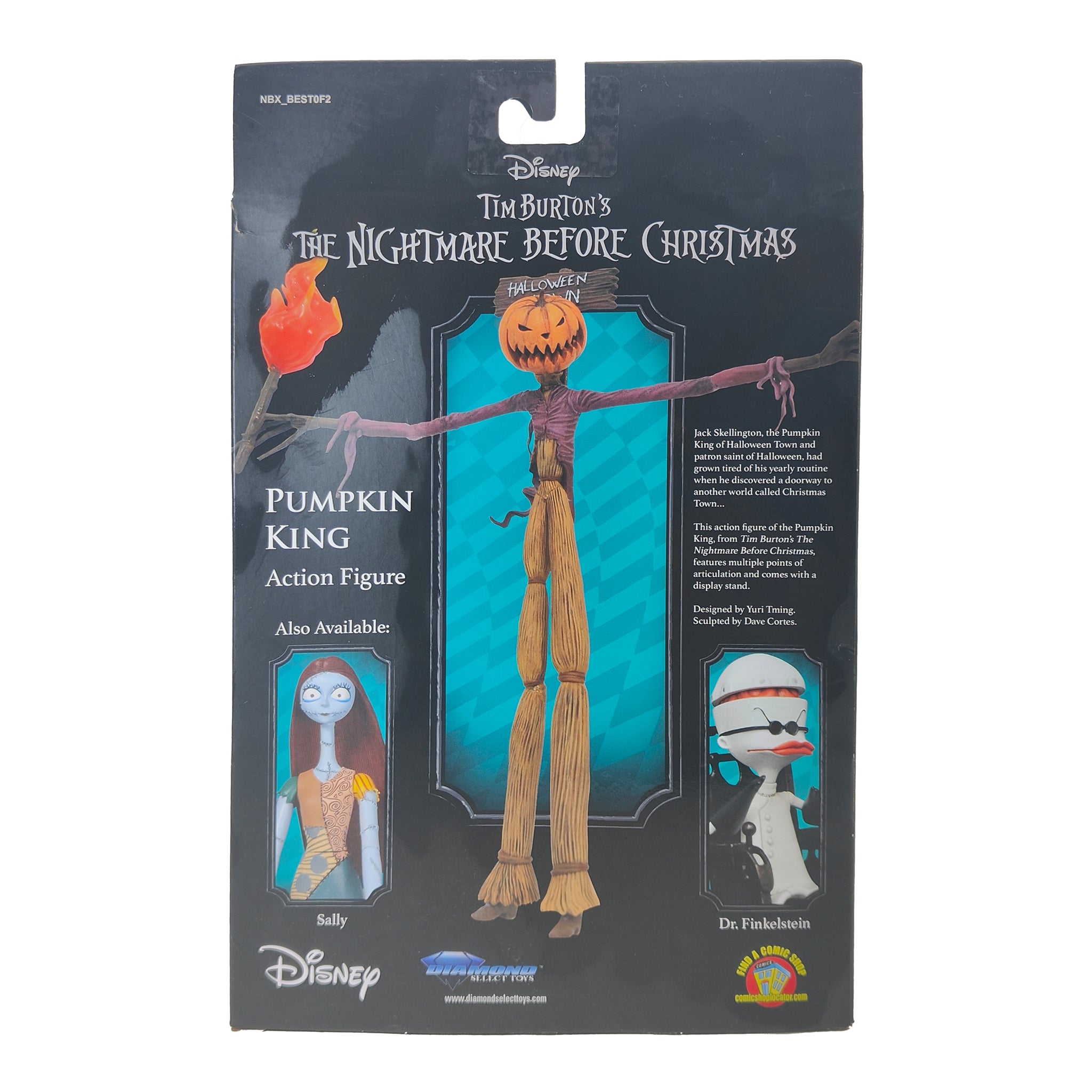 Pumpkin King Nightmare Before Christmas Diamond Select Action Figure 2022 20cm – Nightmare Before Christmas, Diamond Select Toys, 20 cm, 2022, pre-owned collector piece, Uncanny Collectibles Dublin Ireland