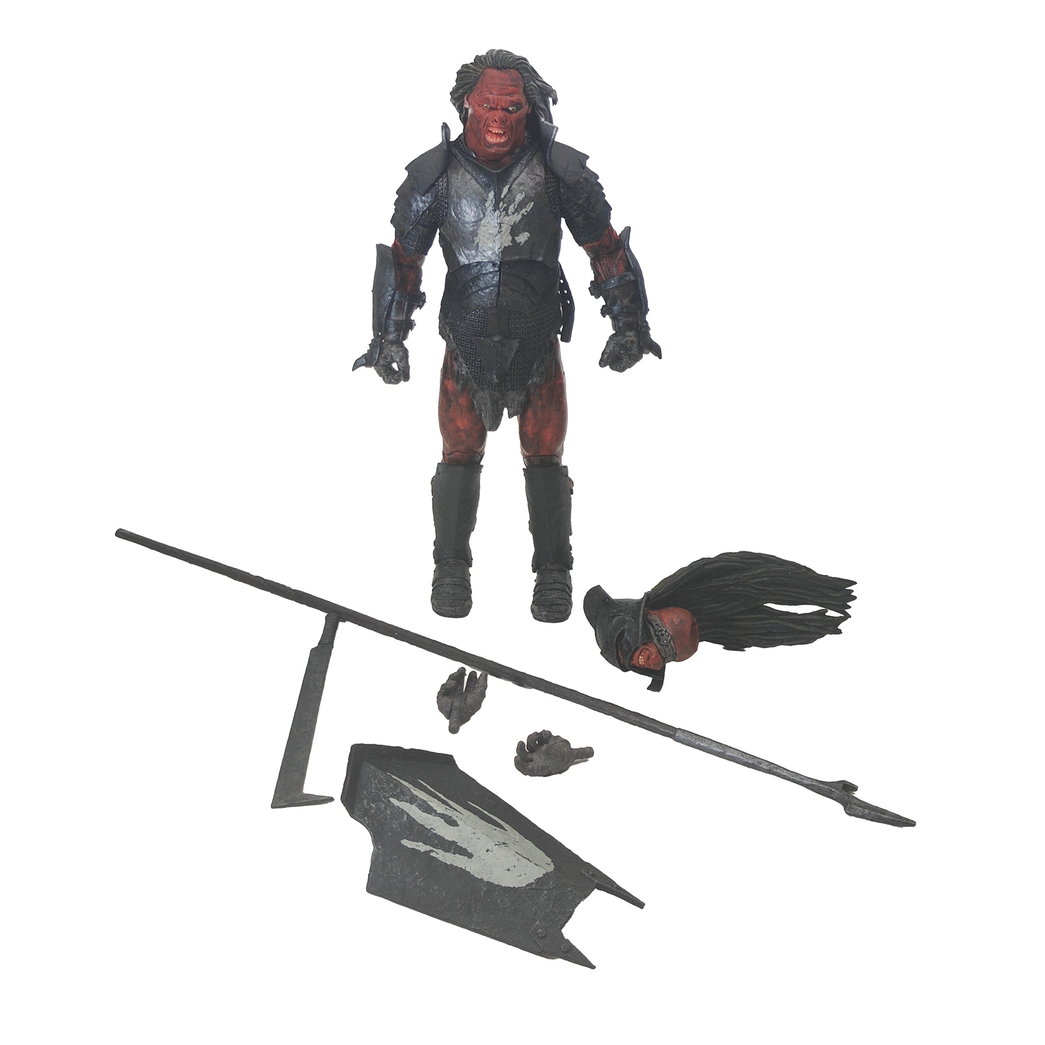 Uruk Hai Orc Lord Of The Rings Diamond Select Action Figure 2021 18cm – Lord of the Rings, Diamond Select Toys, 18 cm, 2021, pre-owned collector piece, Uncanny Collectibles Dublin Ireland