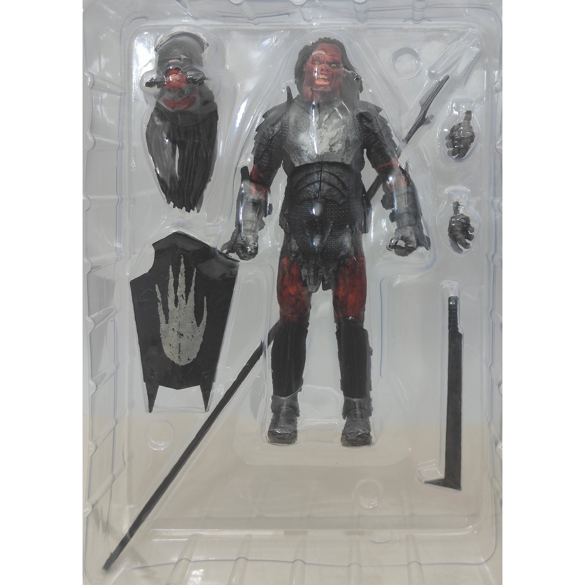 Uruk Hai Orc Lord Of The Rings Diamond Select Action Figure 2021 18cm – Lord of the Rings, Diamond Select Toys, 18 cm, 2021, pre-owned collector piece, Uncanny Collectibles Dublin Ireland