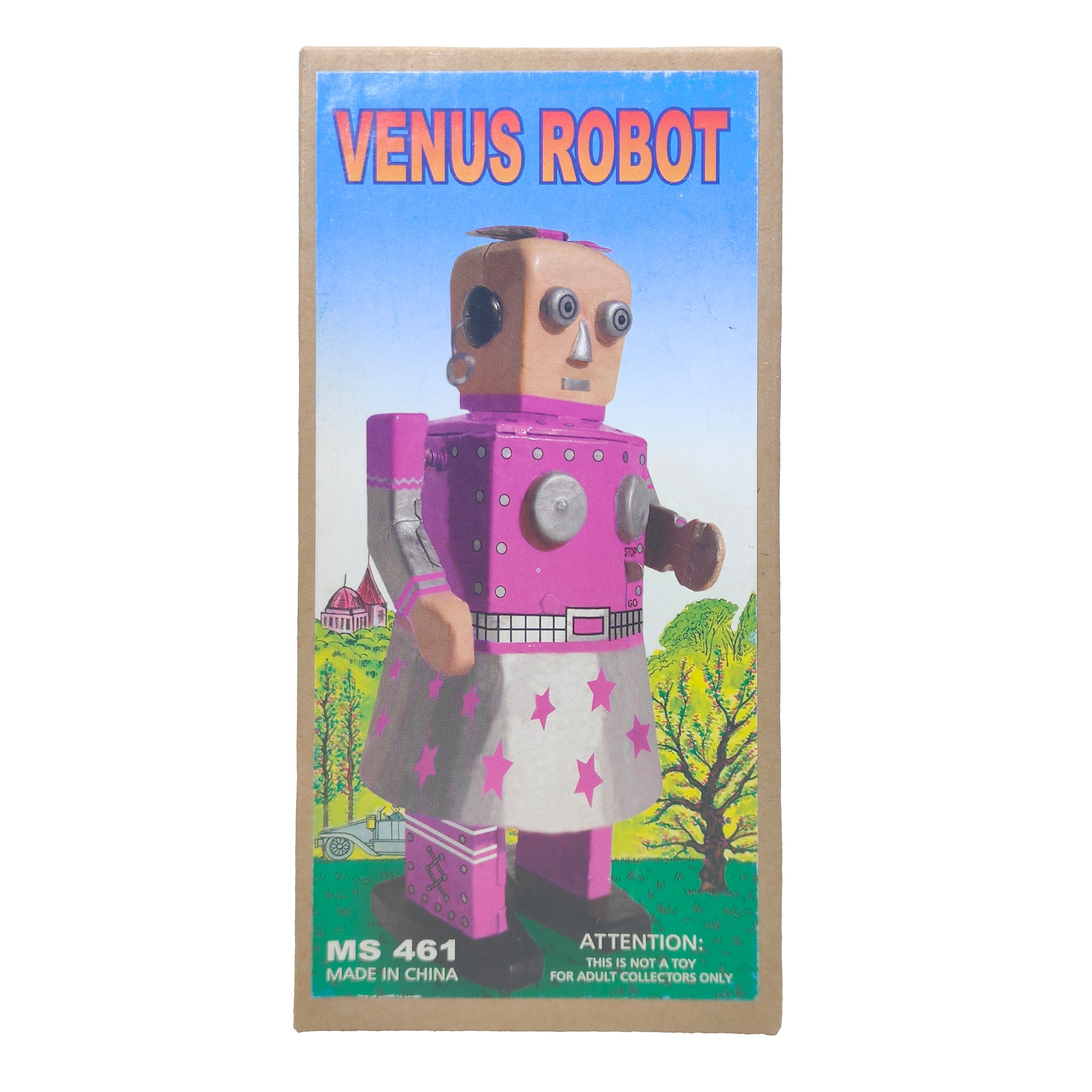 Venus Female Wind-Up Tin Robot Collector's Edition Pink 2011 14cm – Movie Icons & Heroes, Vintage Brands, 14 cm, 2011, pre-owned collector piece, Uncanny Collectibles Dublin Ireland