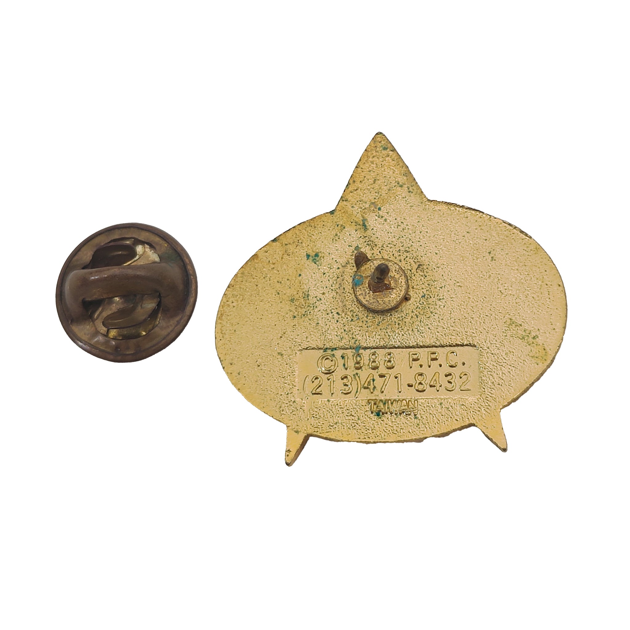 Vintage Star Trek The Next Generation Combadge Pin PPC 1988 – TV Icons & Heroes, Vintage Brands, 2 cm, 1988, pre-owned collector piece, Uncanny Collectibles Dublin Ireland